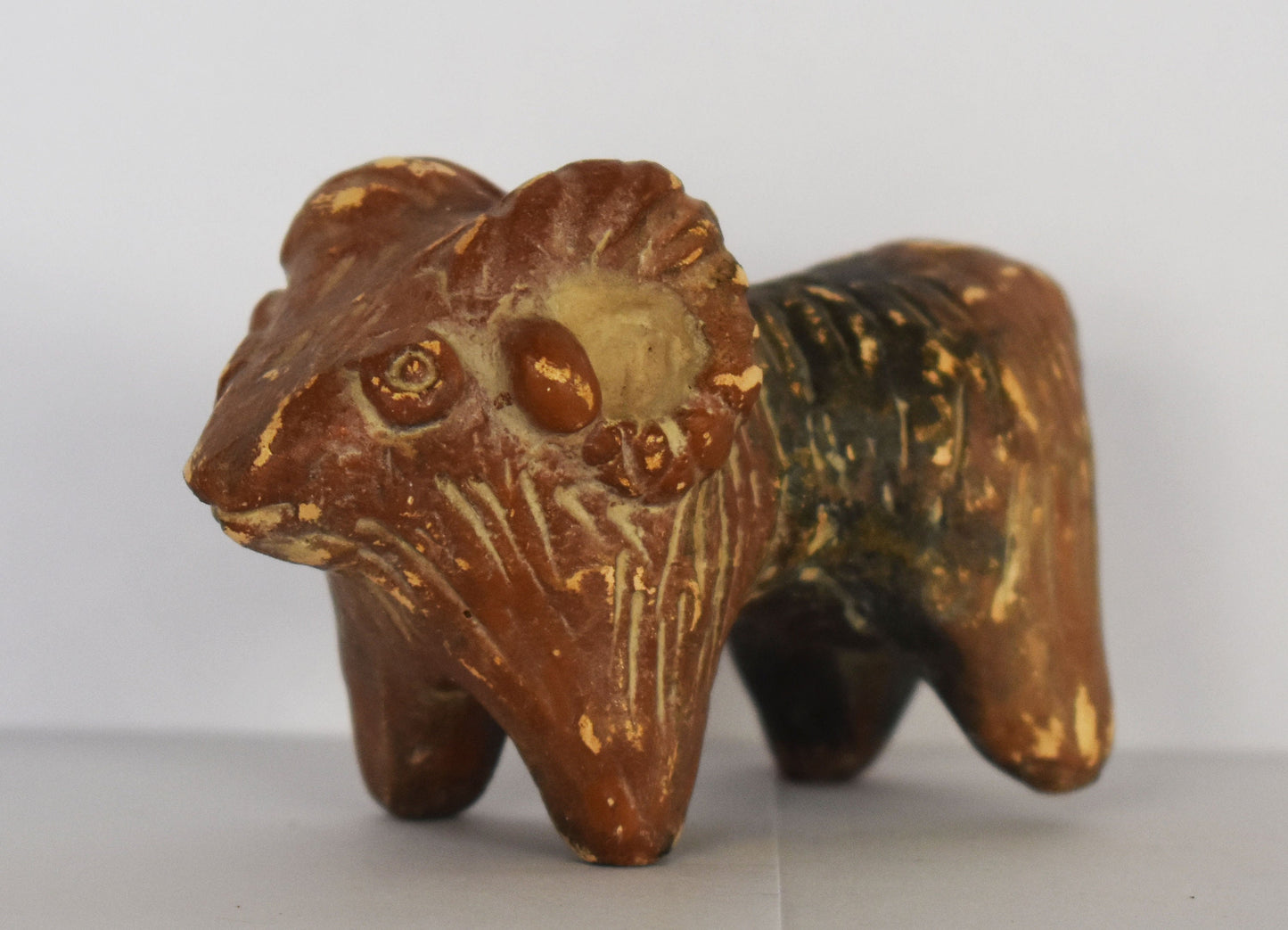 Bull figurine - Mycenaean - 1100 BC - Symbol of Rebirth, Wealth and Abundance - Miniature - Museum Reproduction - Ceramic Artifact