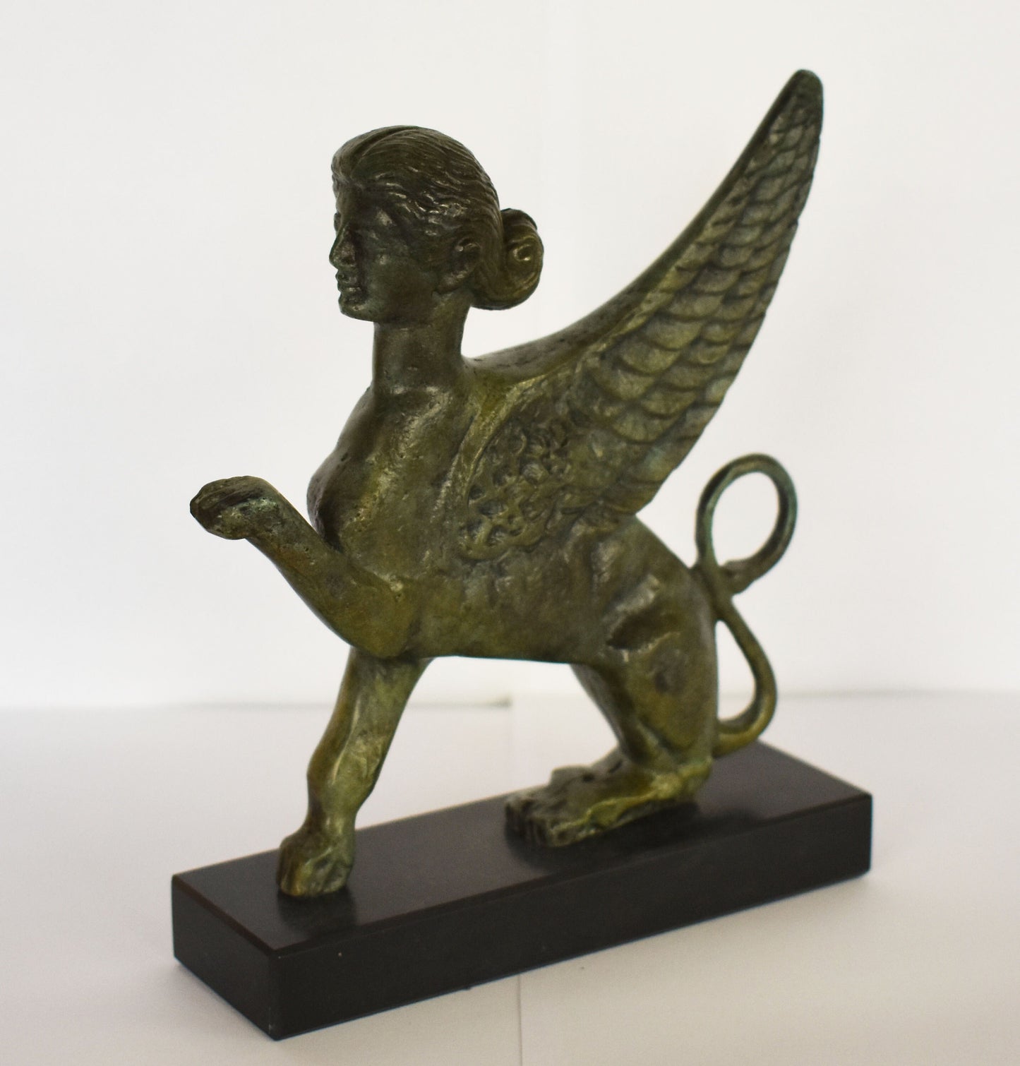 Sphinx - Guardian of Sacred Places, Symbol of Mystery - Composition of the Mortal and the Immortal - Riddle to Oedipus - pure bronze statue