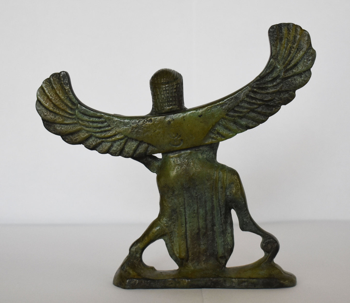 Nike striding forwards - Greek Roman Goddess of Victory - Close Companion of Zeus - British Museum - Replica - pure bronze  statue