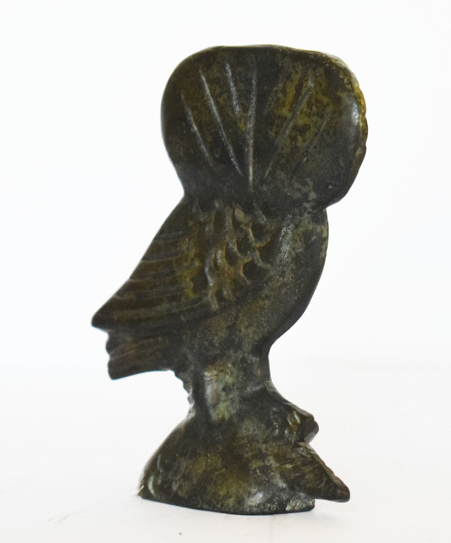 Owl of Wisdom and Intelligence - Small - Symbol of virgin goddess Athena Minerva - Ancient Greece - pure bronze statue