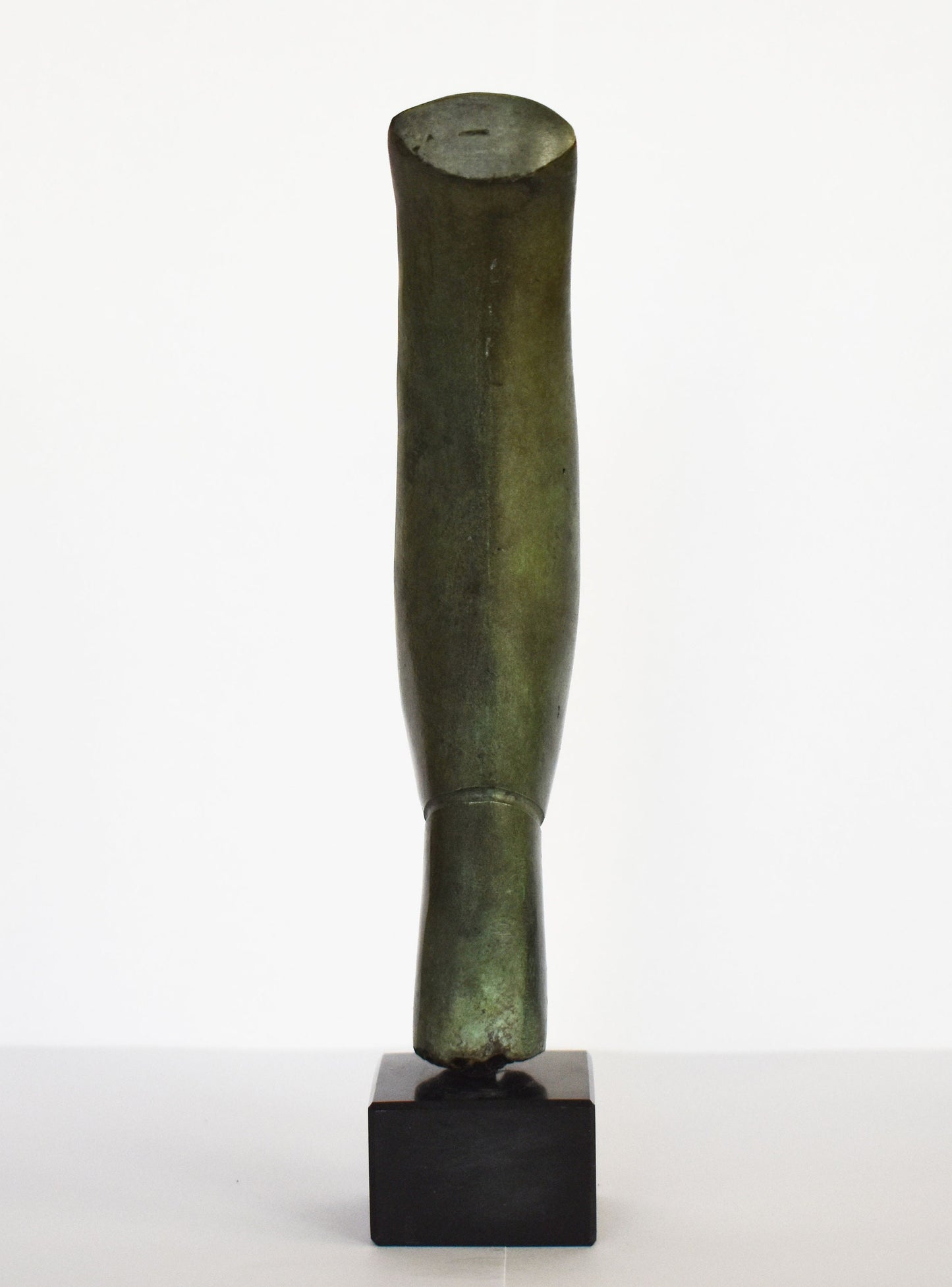 Cycladic Male Bust - Figure from Keros island - Marble Base - Ancient Greece - Pure Bronze Statue