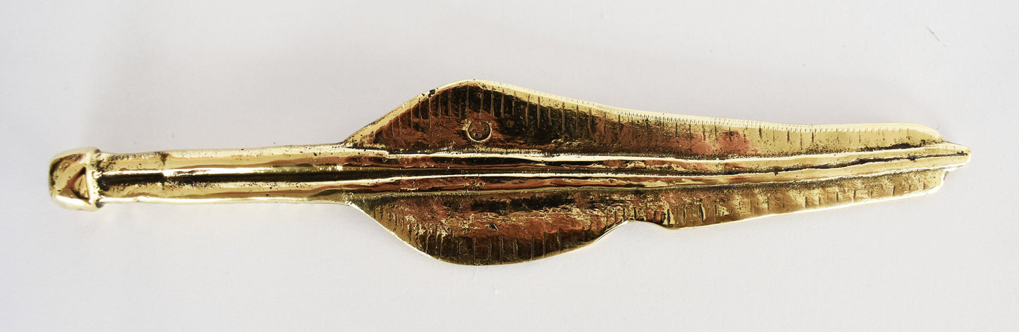 Head of Spartan Spear - Dory - King Leonidas - 300 - Battle of Thermopylae, 480 BC - Reproduction - Letter Opener - Pure Bronze Statue