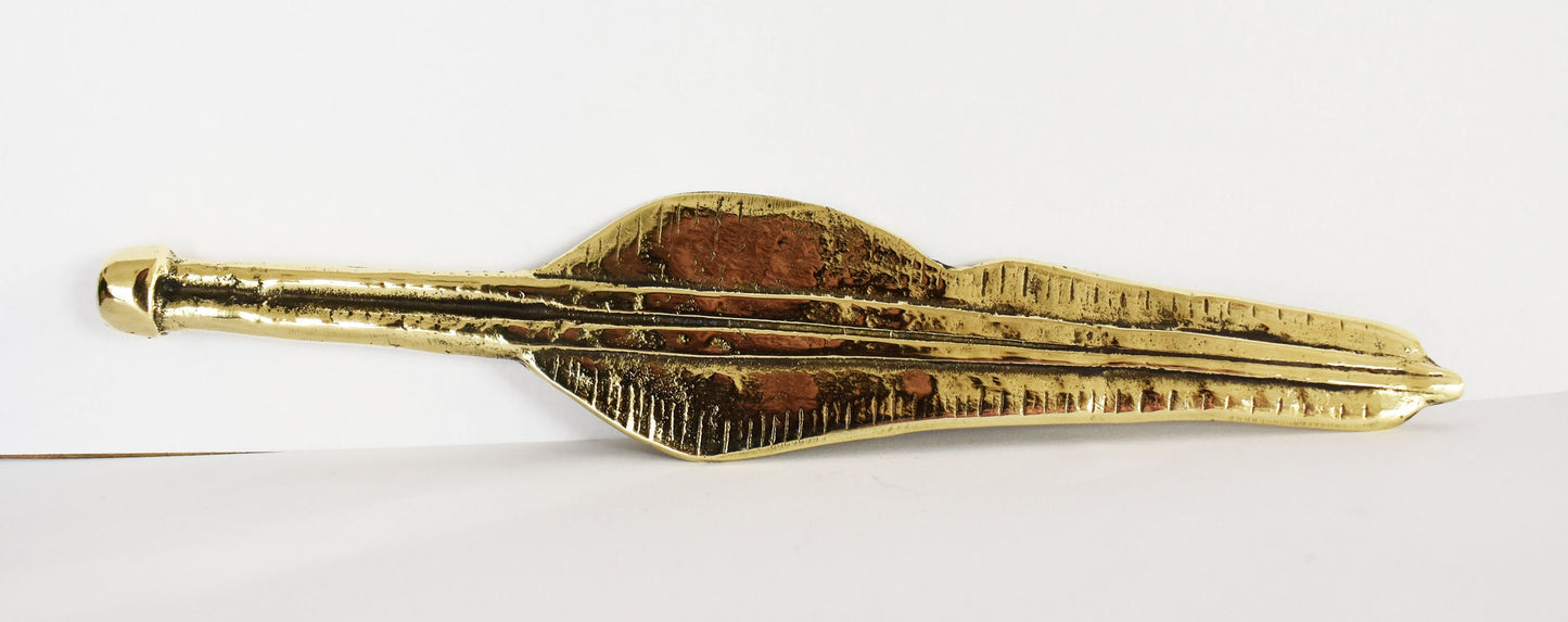 Head of Spartan Spear - Dory - King Leonidas - 300 - Battle of Thermopylae, 480 BC - Reproduction - Letter Opener - Pure Bronze Statue