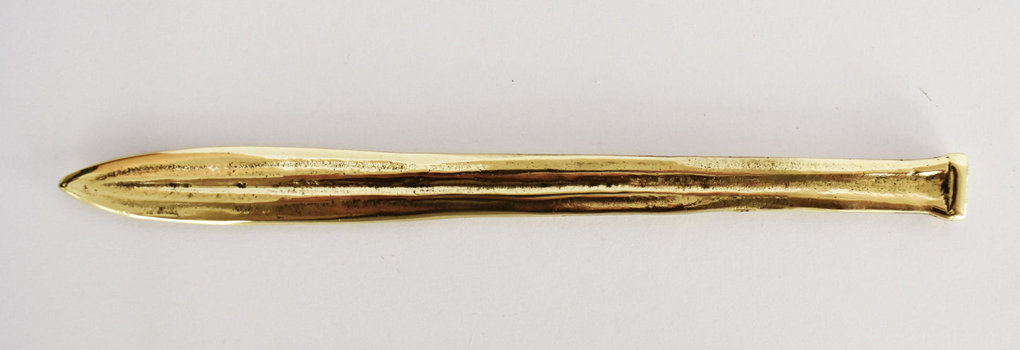 Head of Spartan Spear - Dory - King Leonidas - 300 - Battle of Thermopylae - 480 BC - RepIica - Letter Opener - Pure Bronze Statue