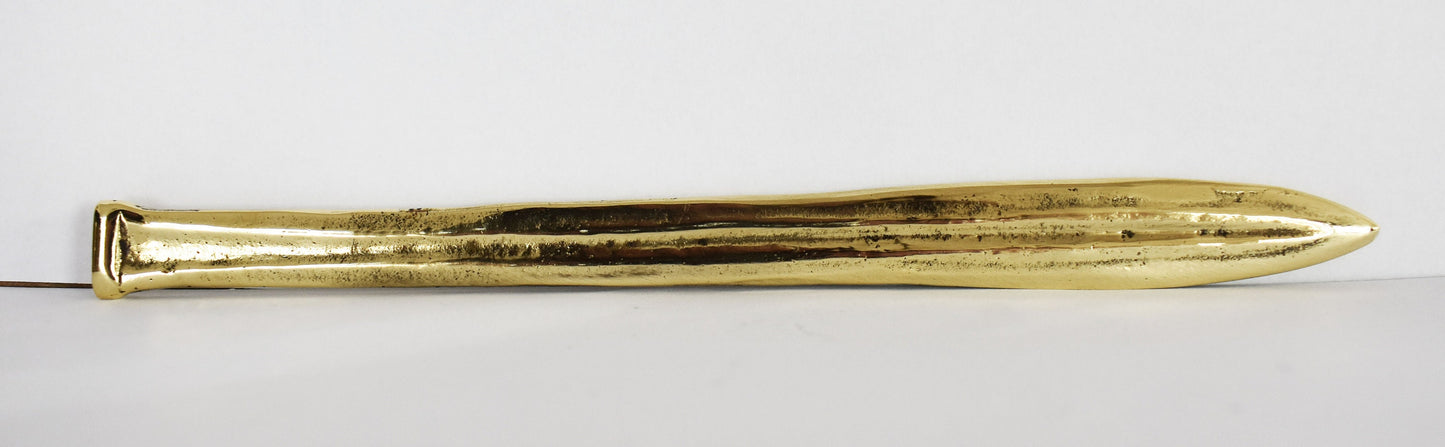 Head of Spartan Spear - Dory - King Leonidas - 300 - Battle of Thermopylae - 480 BC - RepIica - Letter Opener - Pure Bronze Statue