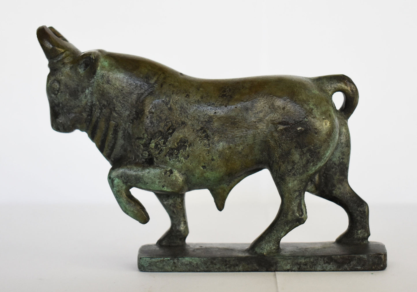 Minoan Bull - Knossos Palace - Crete - Symbol of Cosmic Energy, Forces of Life and Death, Pillars of the universe -Small -Pure Bronze Statue