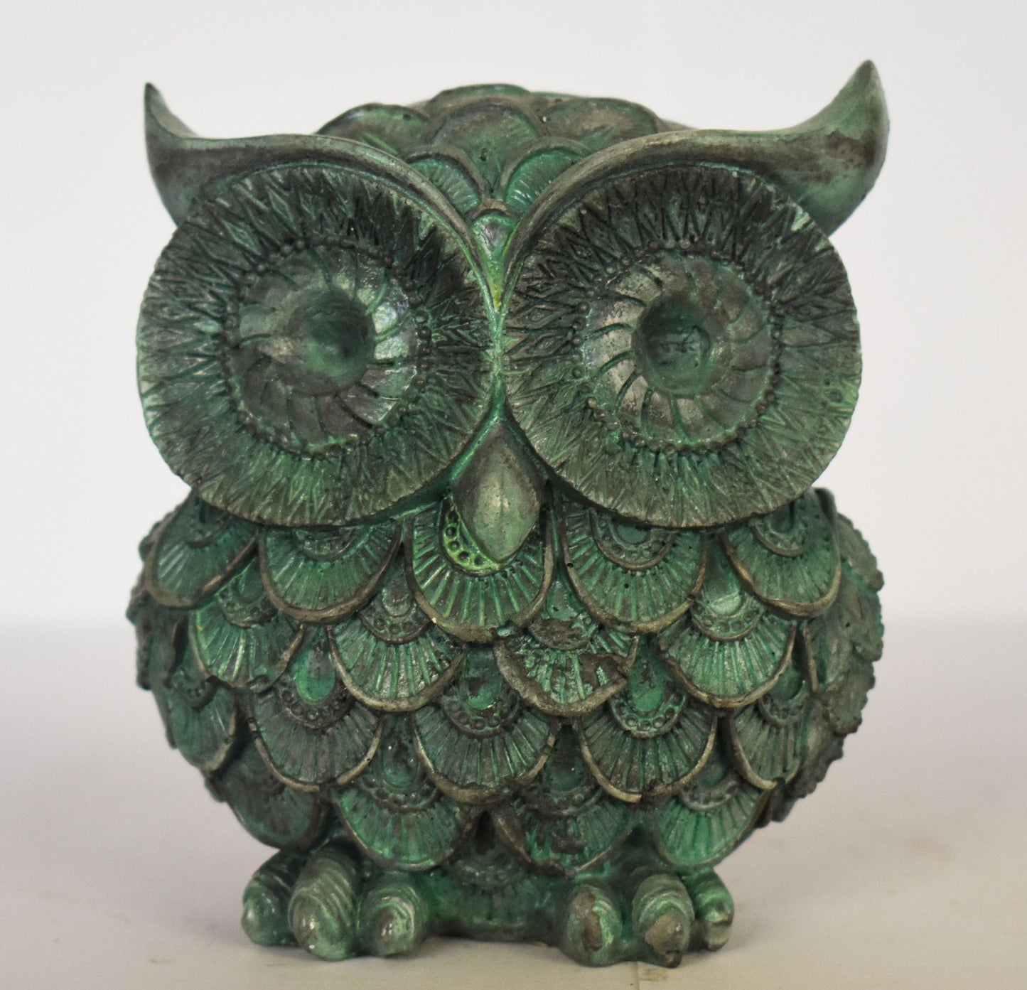 Owl of Goddess Athena - represent the literal wisdom and knowledge of Athena in her role as a goddess of wisdom - Casting Stone Statue