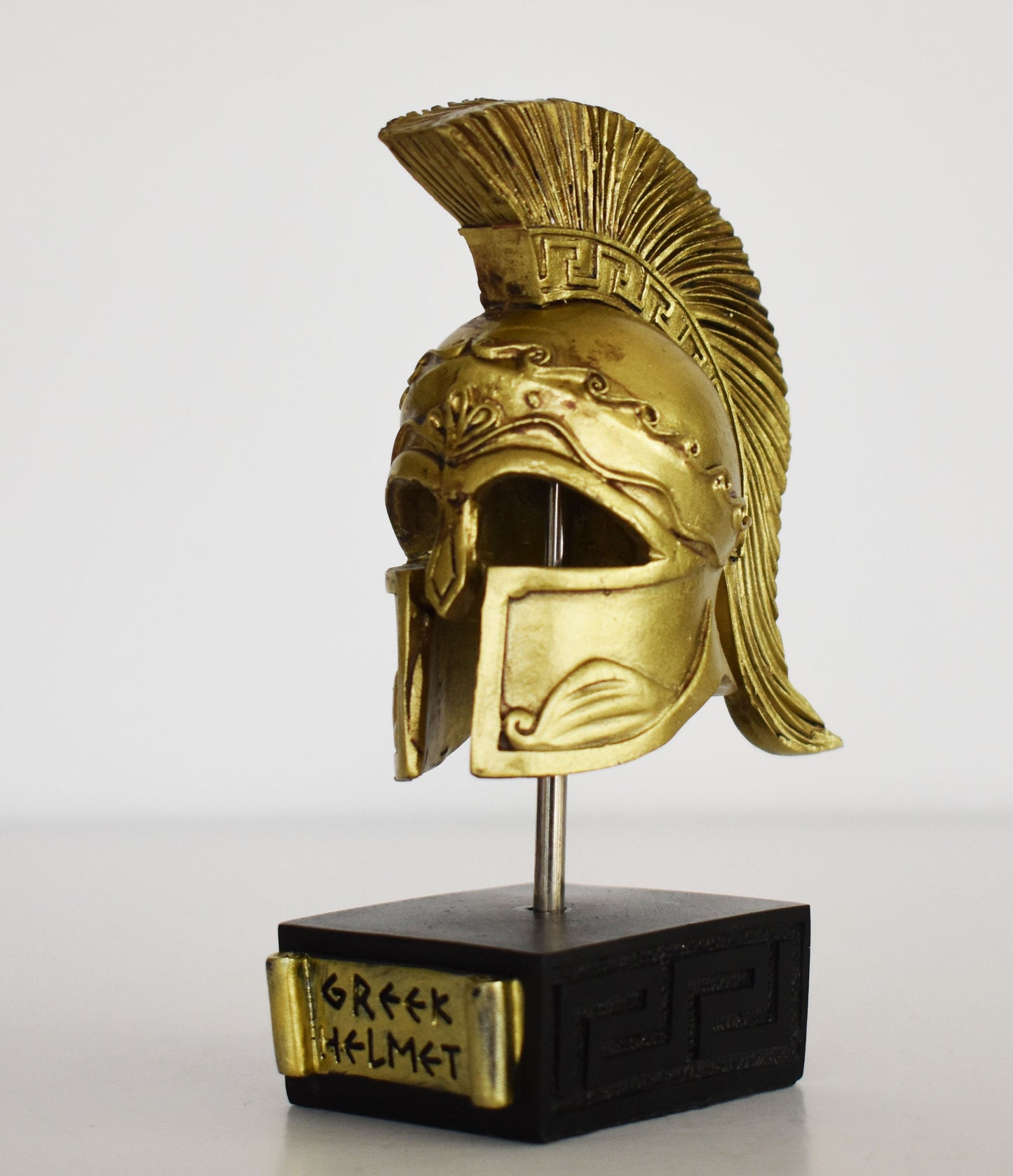 Ancient Greek Spartan Corinthian Helmet -  Physical Battle Protection - Wsrrior - Museum Reproduction - Polyresin Statue