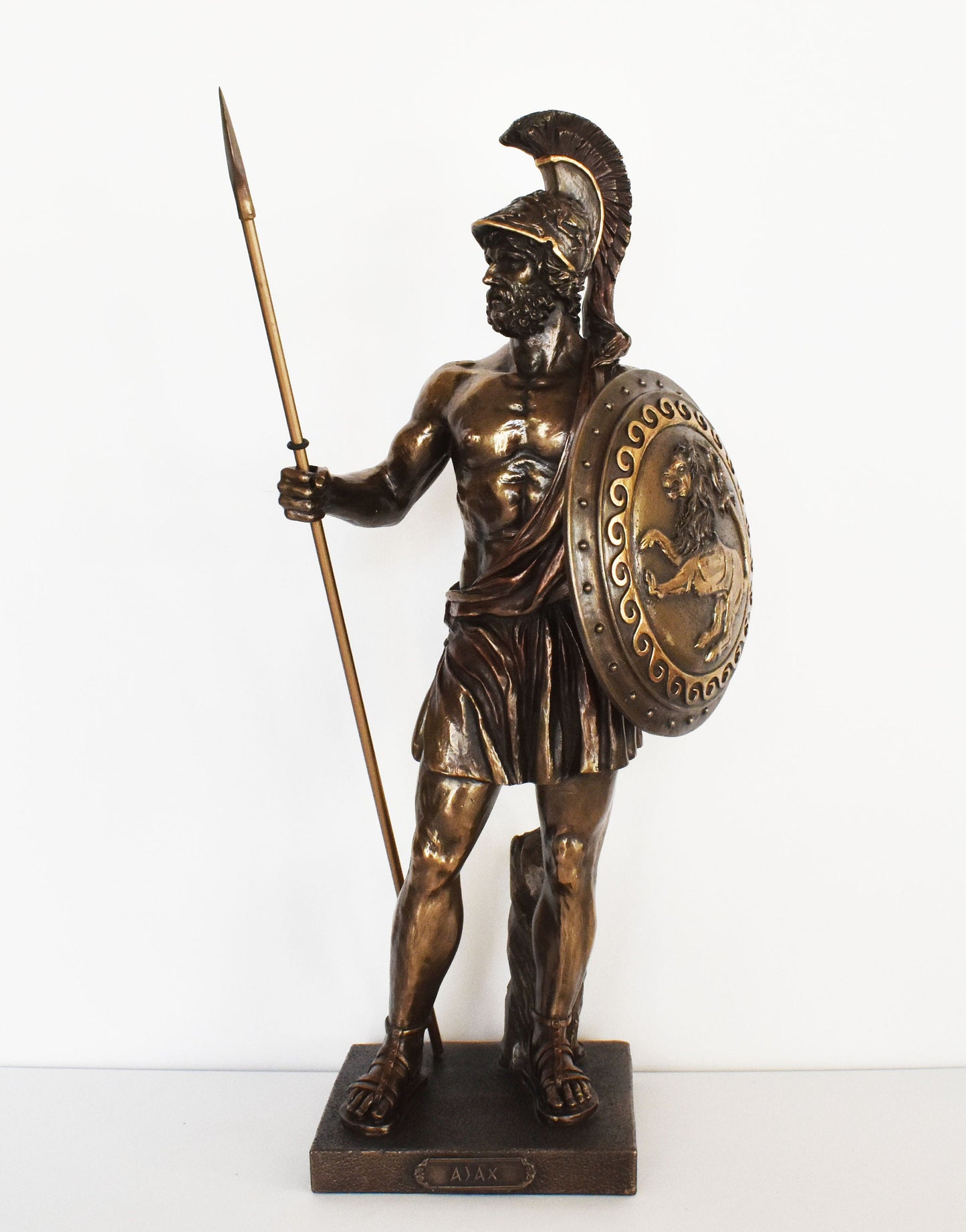 Ajax the Great - Son of Telamon, King of Salamis - One of the most epic heroes from Greek Mythology - Trojan War - Cold Cast Bronze Resin