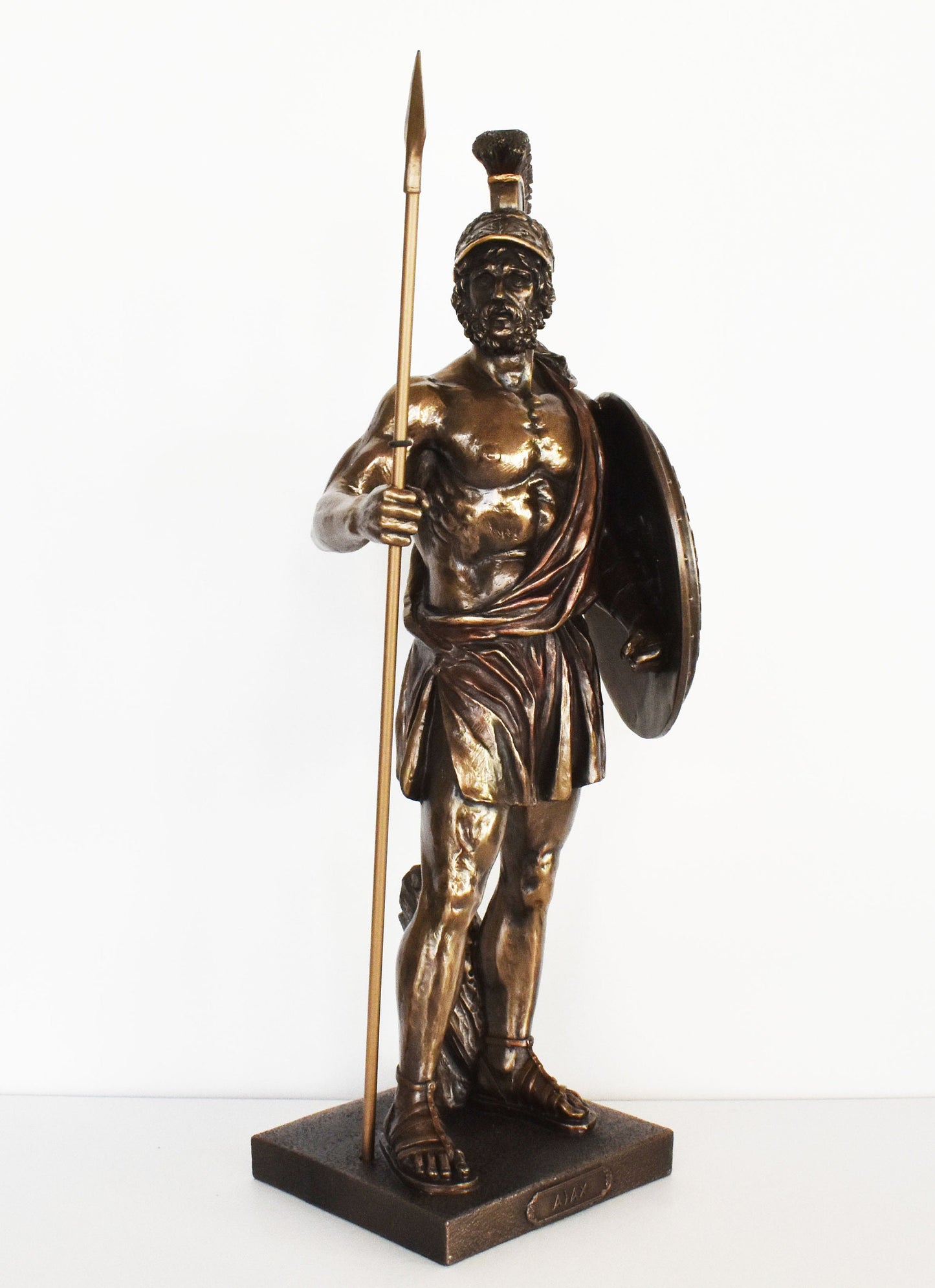 Ajax the Great - Son of Telamon, King of Salamis - One of the most epic heroes from Greek Mythology - Trojan War - Cold Cast Bronze Resin
