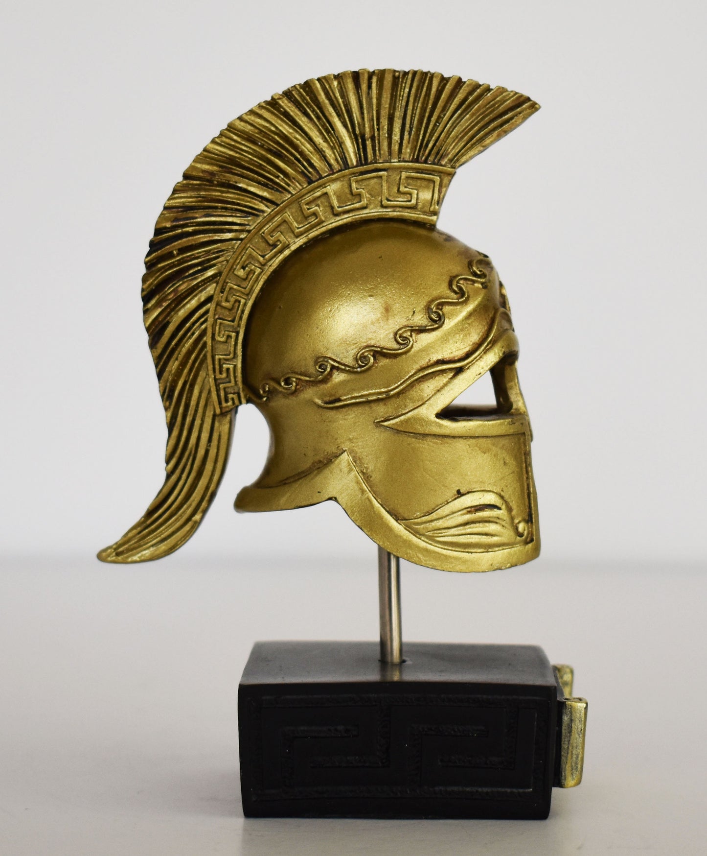 Ancient Greek Spartan Corinthian Helmet -  Physical Battle Protection - Wsrrior - Museum Reproduction - Polyresin Statue