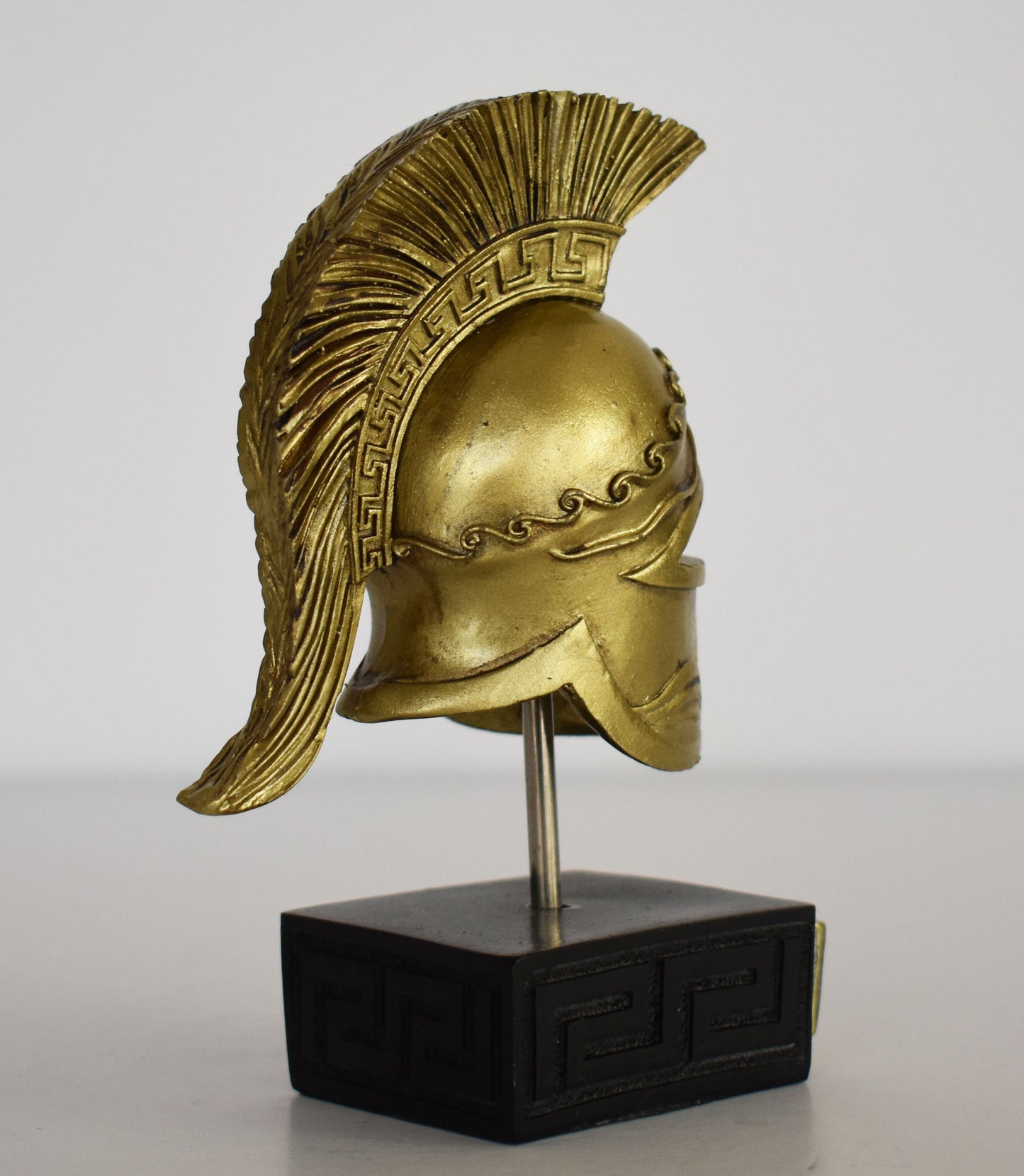 Ancient Greek Spartan Corinthian Helmet -  Physical Battle Protection - Wsrrior - Museum Reproduction - Polyresin Statue
