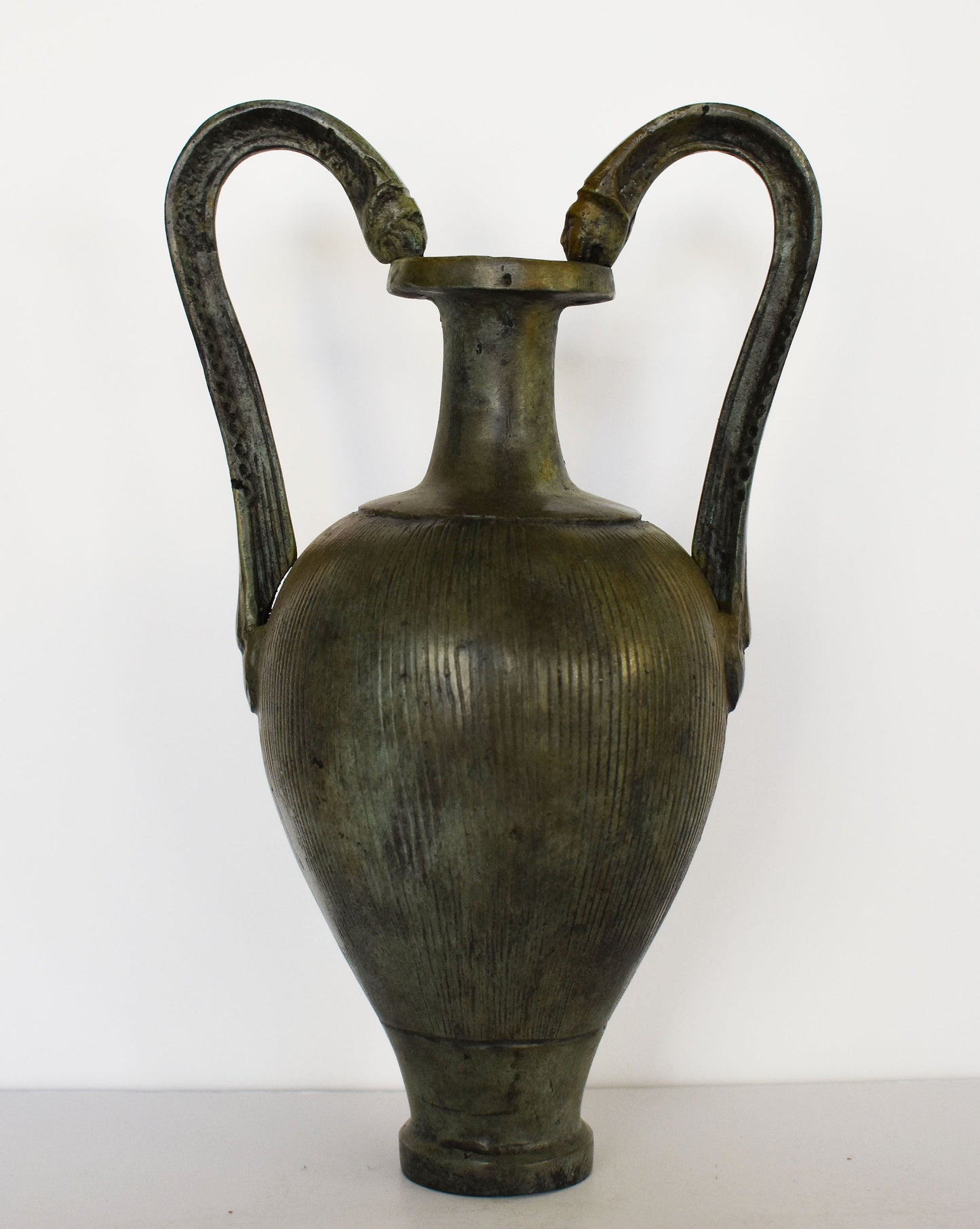 Ancient Greek Macedonian Vase - Hellenistic Period - Museum Reproduction - Pure Bronze Artifact
