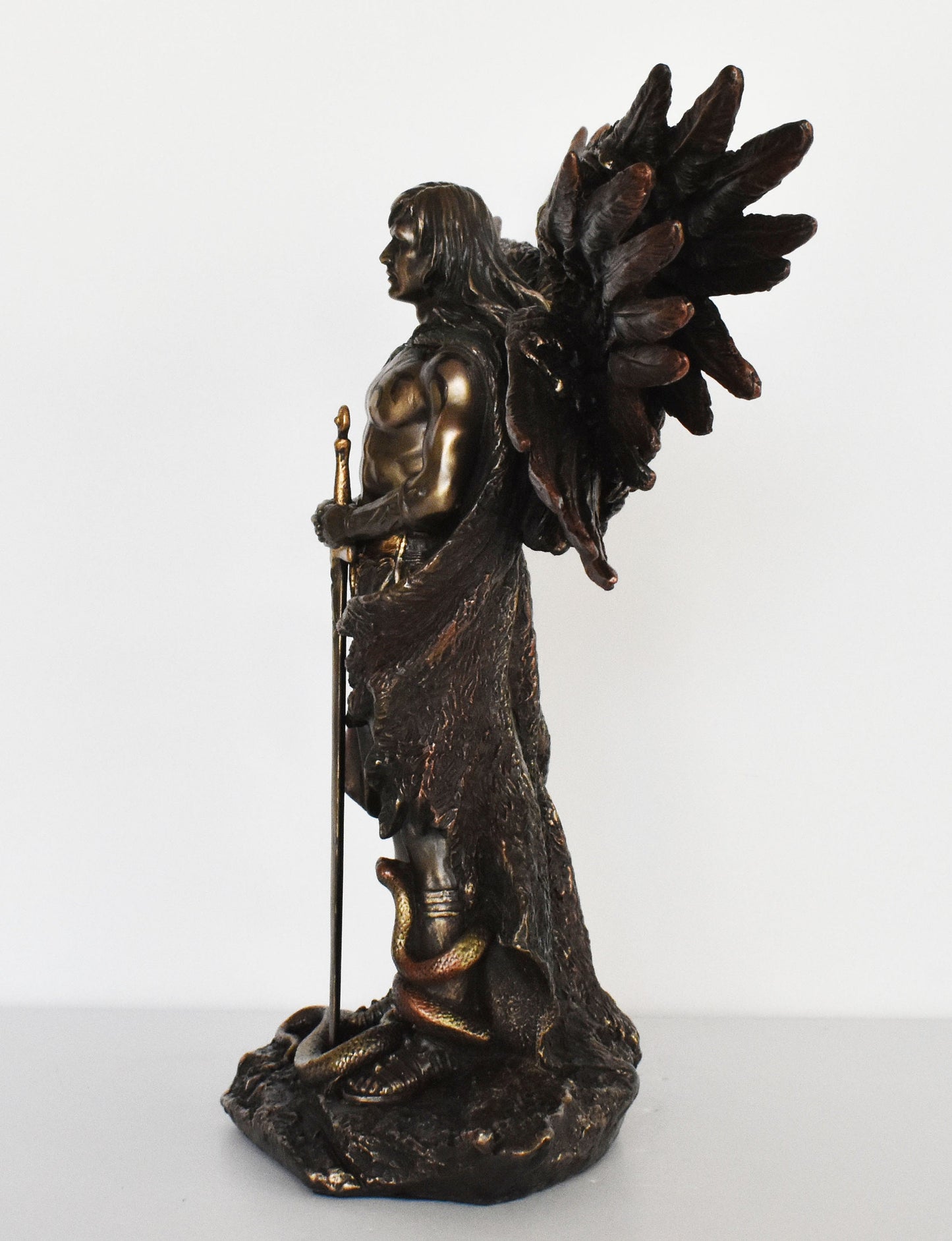 Cherub - Cherubim - First Sphere Angel - Protecting the Entrance of the Garden of Eden and the Throne of God - Cold Cast Bronze Resin