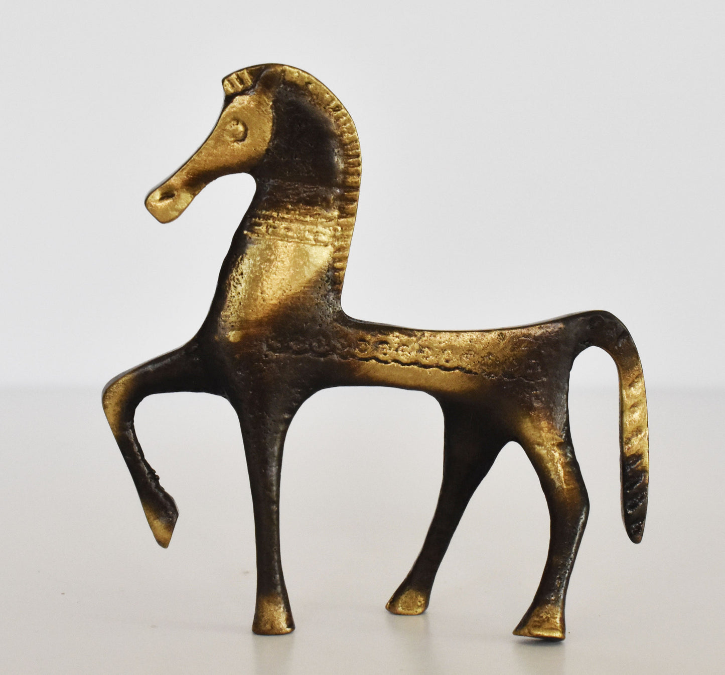 Ancient Greek Horse - Athenian - Symbol of Wealth and Prosperity - Small - Pure Bronze Statue