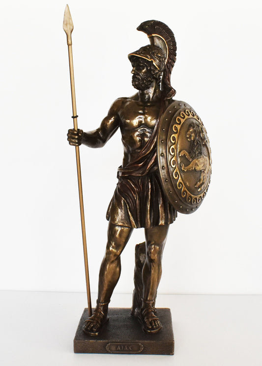 Ajax the Great - Son of Telamon, King of Salamis - One of the most epic heroes from Greek Mythology -  Trojan War - Cold Cast Bronze Resin