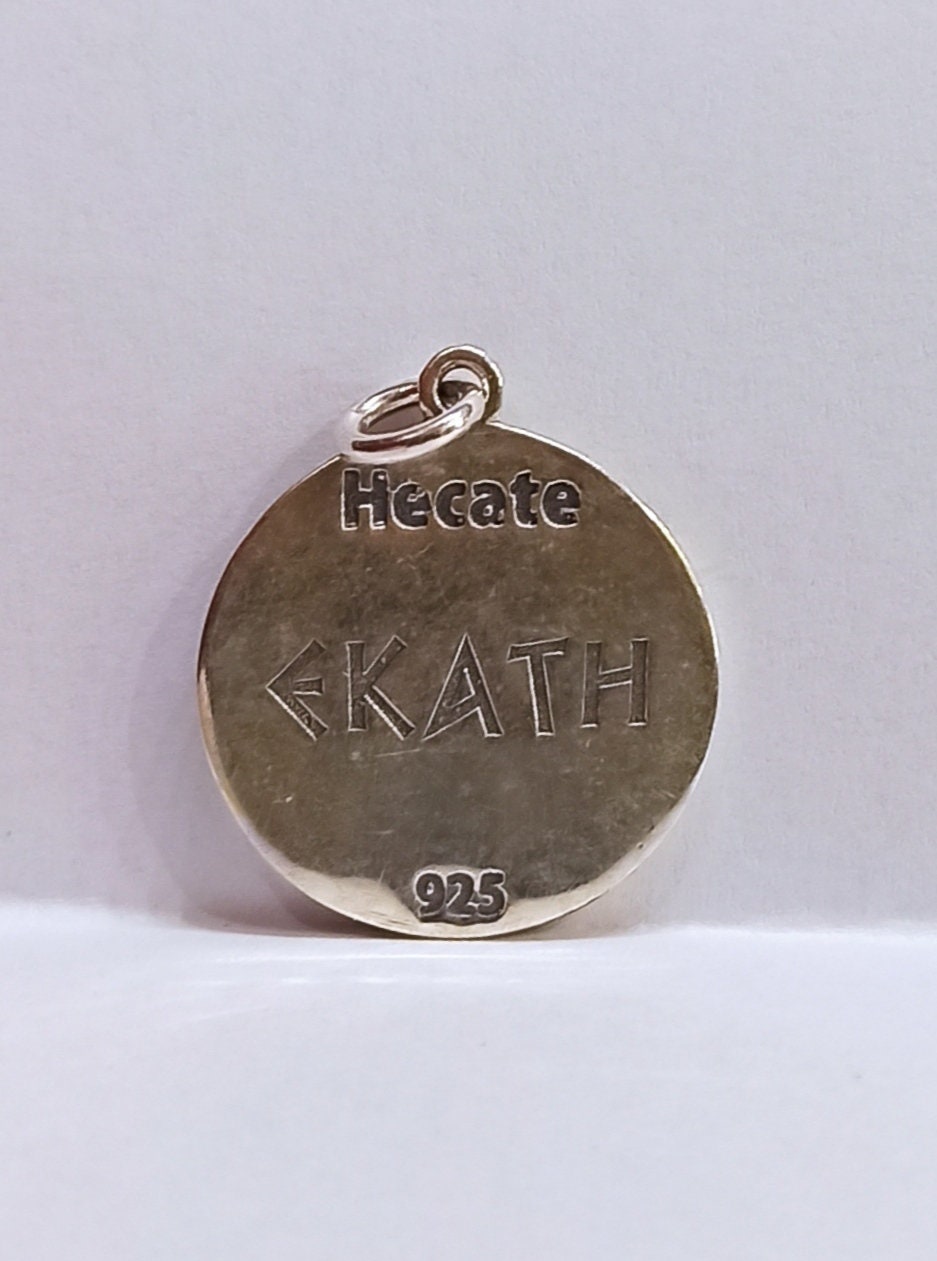 Hecate - Goddess - Crossroads, Night, Magic, Witchcraft, Ghosts, Necromancy, Sorcery - Pendant - 925 Sterling Silver