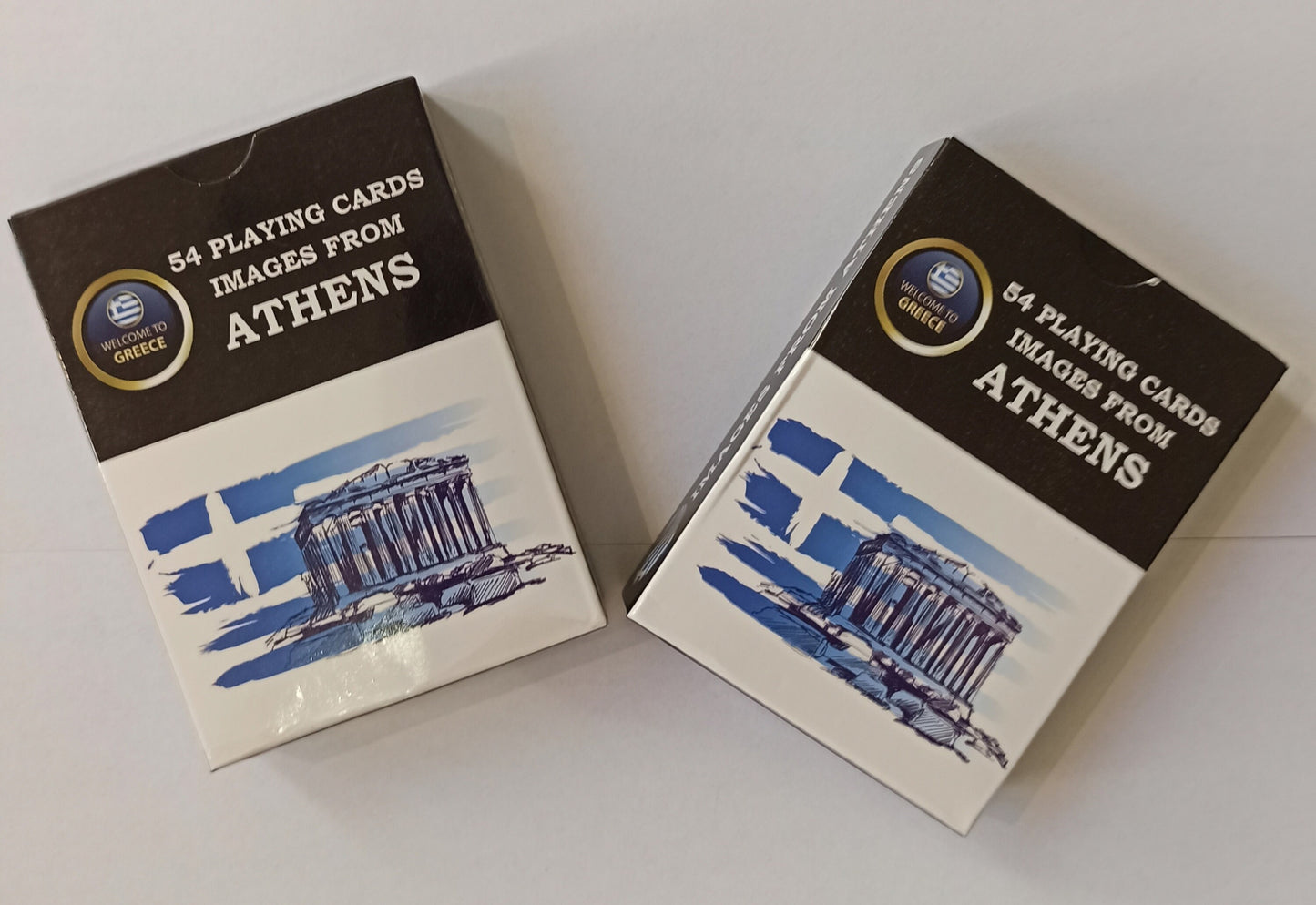 2 Decks with various photos of Athens  - Greece - Canasta, Bridge, Poker, Black Jack - Playing Cards