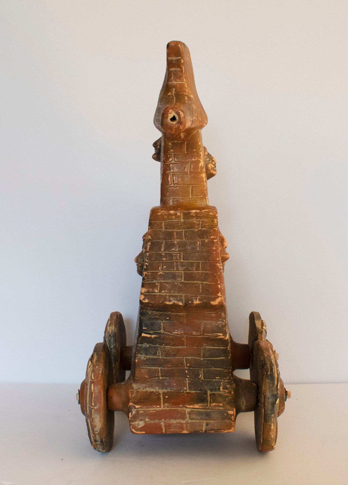 Trojan Horse on Wheels - Hollow Greek Horse - Trojan War - Homer’s Iliad - Representation of Ancient Greek Vessel - Ceramic Artifact