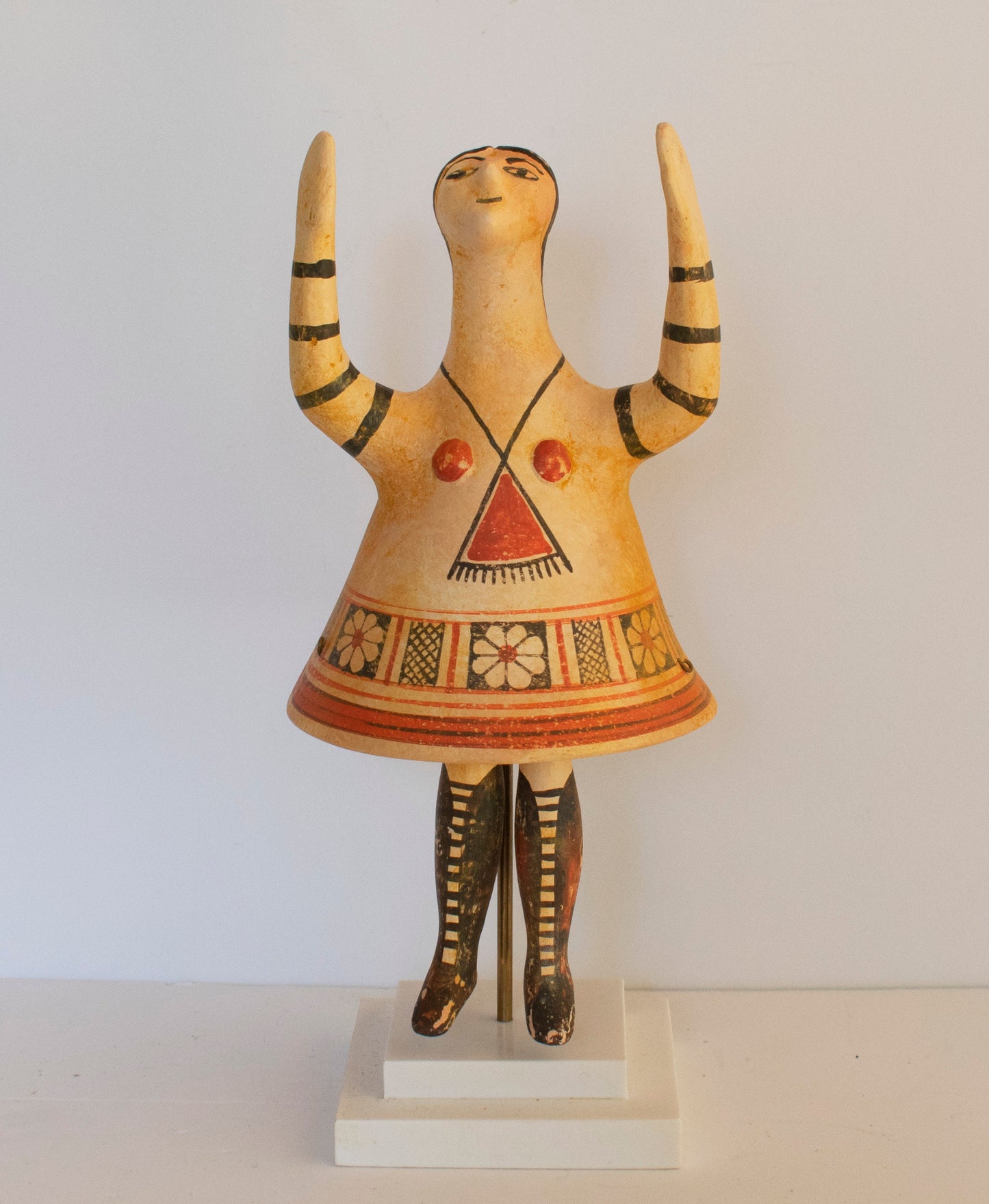 Bell-Shaped Female Figurine - 500 BC - Cyprus - Archaeological Museum of Nicosia - Reproduction - Ceramic Artifact