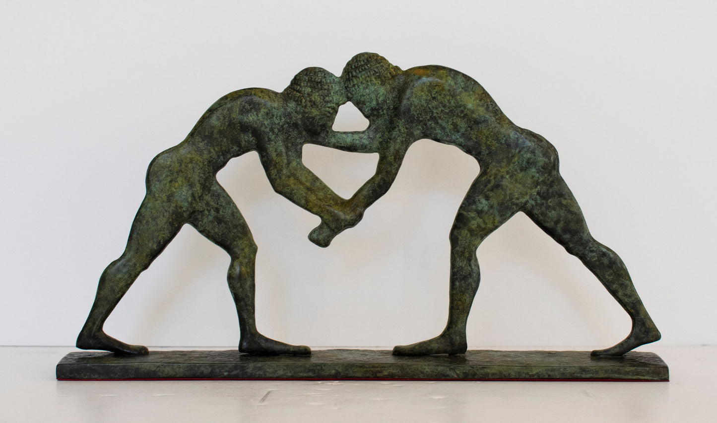 Pankration Athletes - Ancient Combat Sport - Wrestling and Boxing techniques - Olympic Games - Pure Bronze Statue