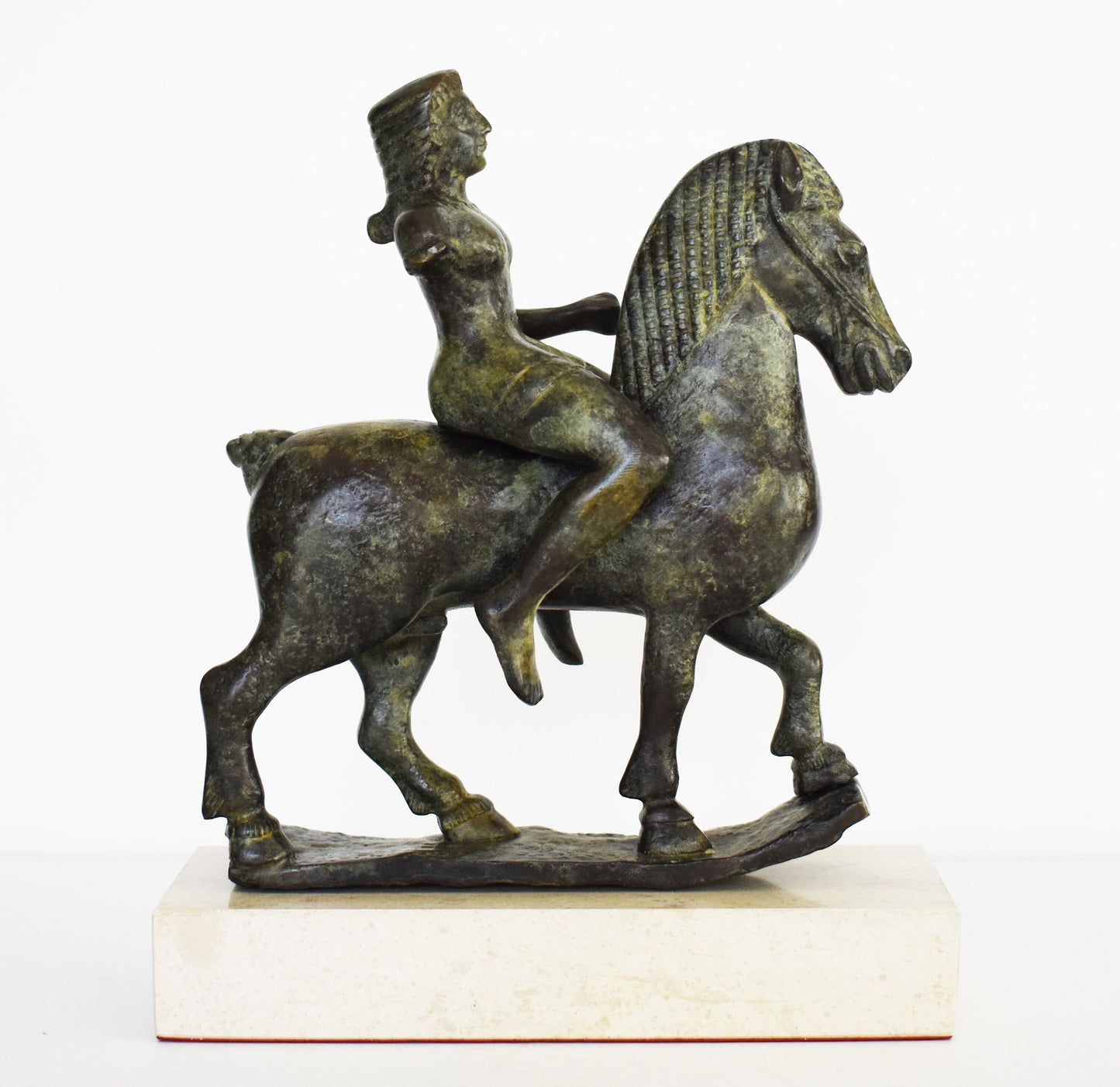 Dioscuri - Castor or Polydeuces - 570 BC - Replica - National Archaeological Museum of Athens - Pure Bronze Statue