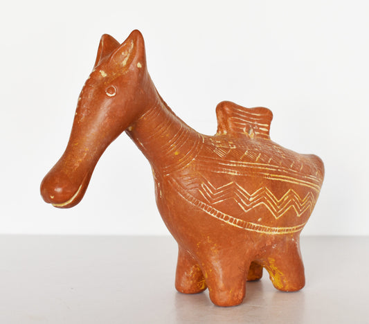 Donkey figurine Idol- Cyprus - 1200 BC -  Nicosia Museum - Reproduction - Ceramic Artifact