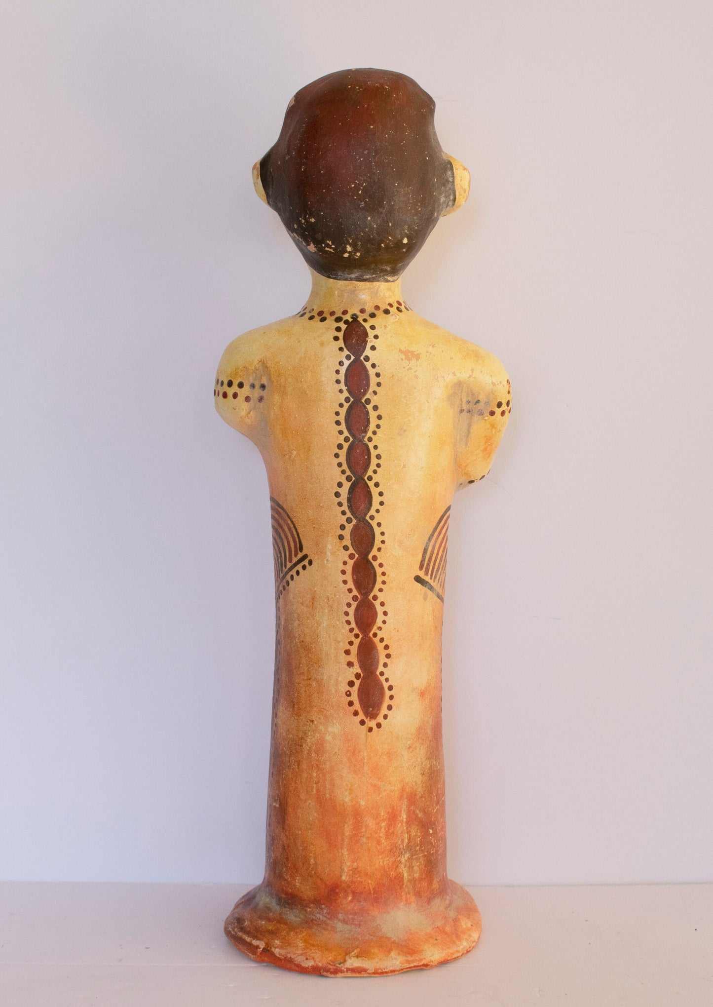 Mycenaean Female Idol  -  Goddess or Worshipper - Spiritual Prayer Ceremony - Museum Reproduction - Ceramic Artifact