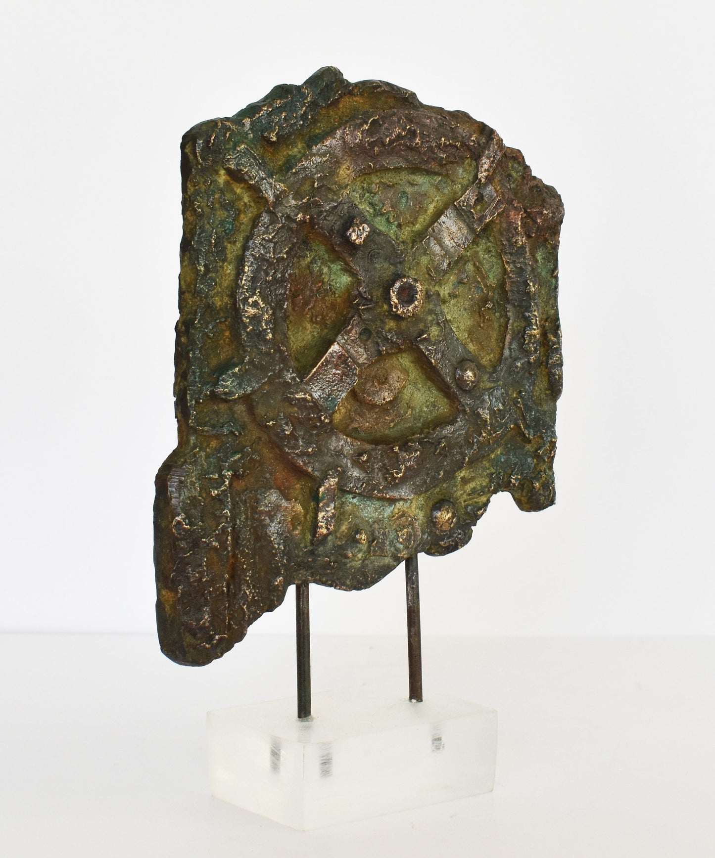 Antikythera Mechanism - The Ancient Greek Analogue Computer  - Museum Replica - Plexiglass Base - Pure Bronze Sculpture