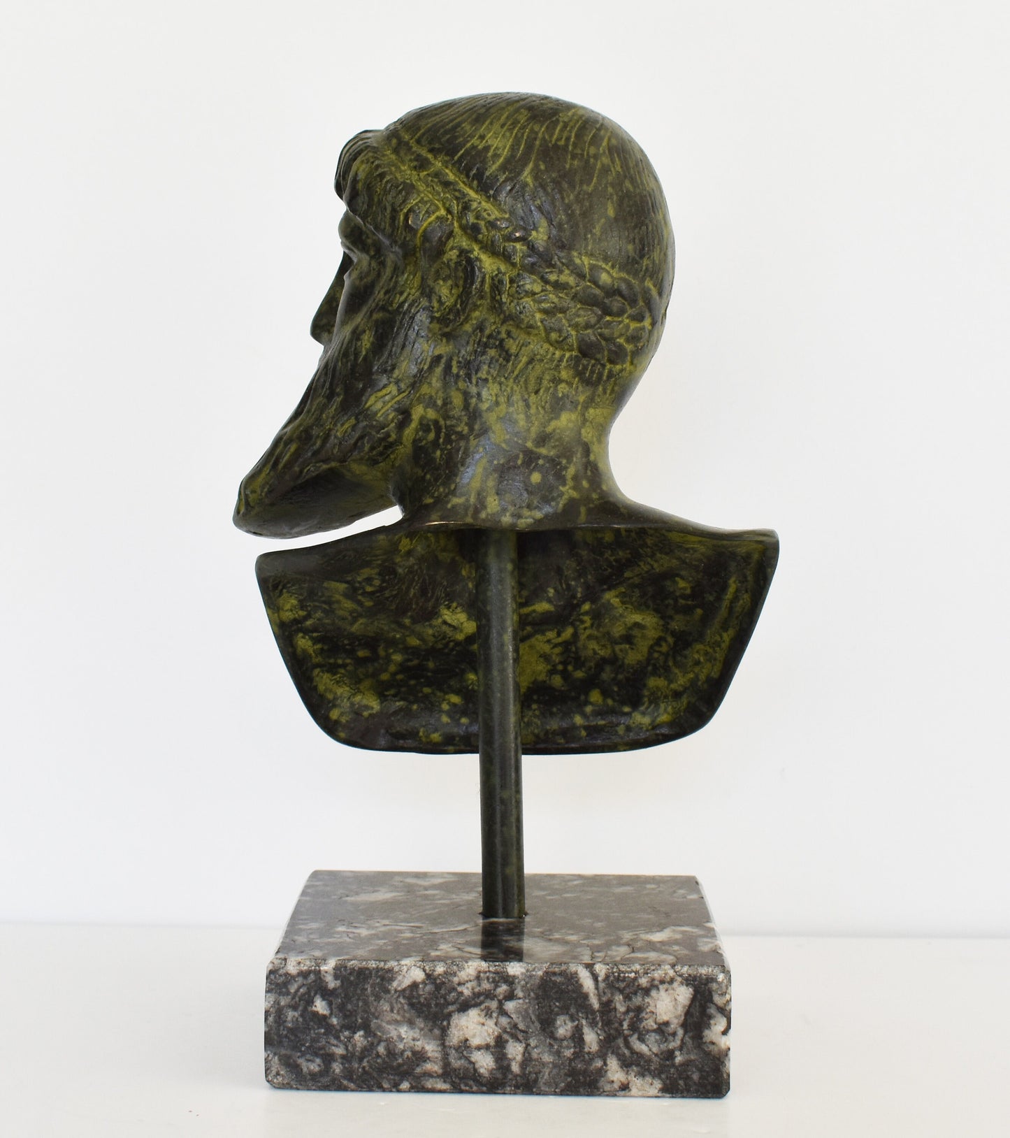 Poseidon of Artemision - National Archaeological Museum of Athens - Reproduction - Head Bust - pure bronze statue