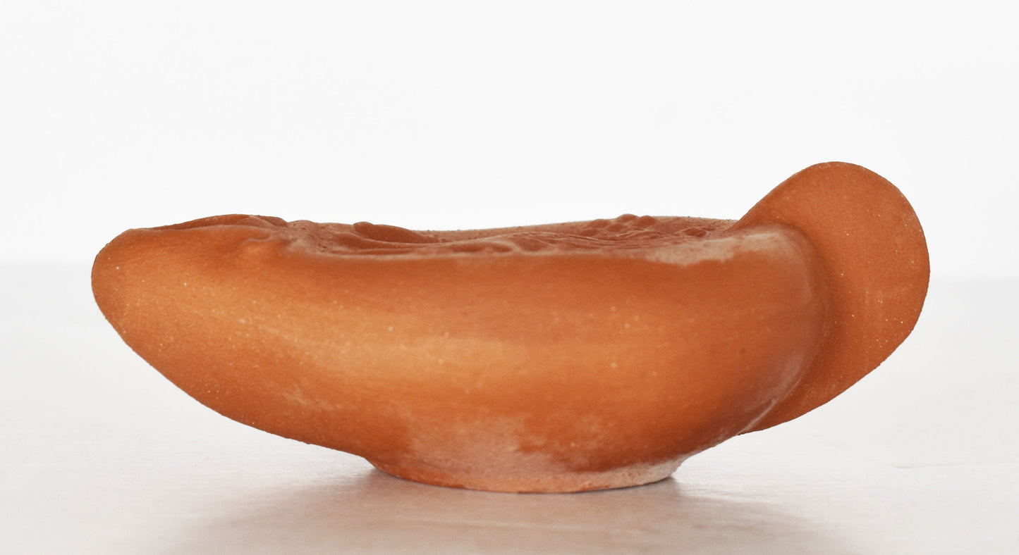Oil Lamp - Athens, Attica - 600 BC - Sphinx - Guardian of Sacred Places - Symbol of Mystery - Museum Reproduction - Ceramic Artifact
