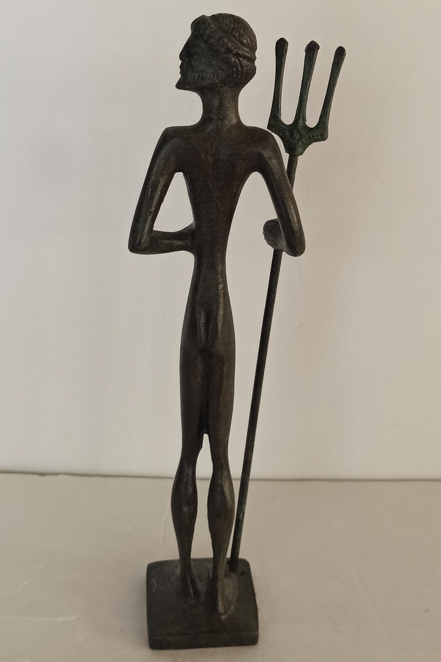 Poseidon Neptune - Greek Roman God of the Sea, Storms, Earthquakes and Horses - Protector of Seafarers - pure bronze statue