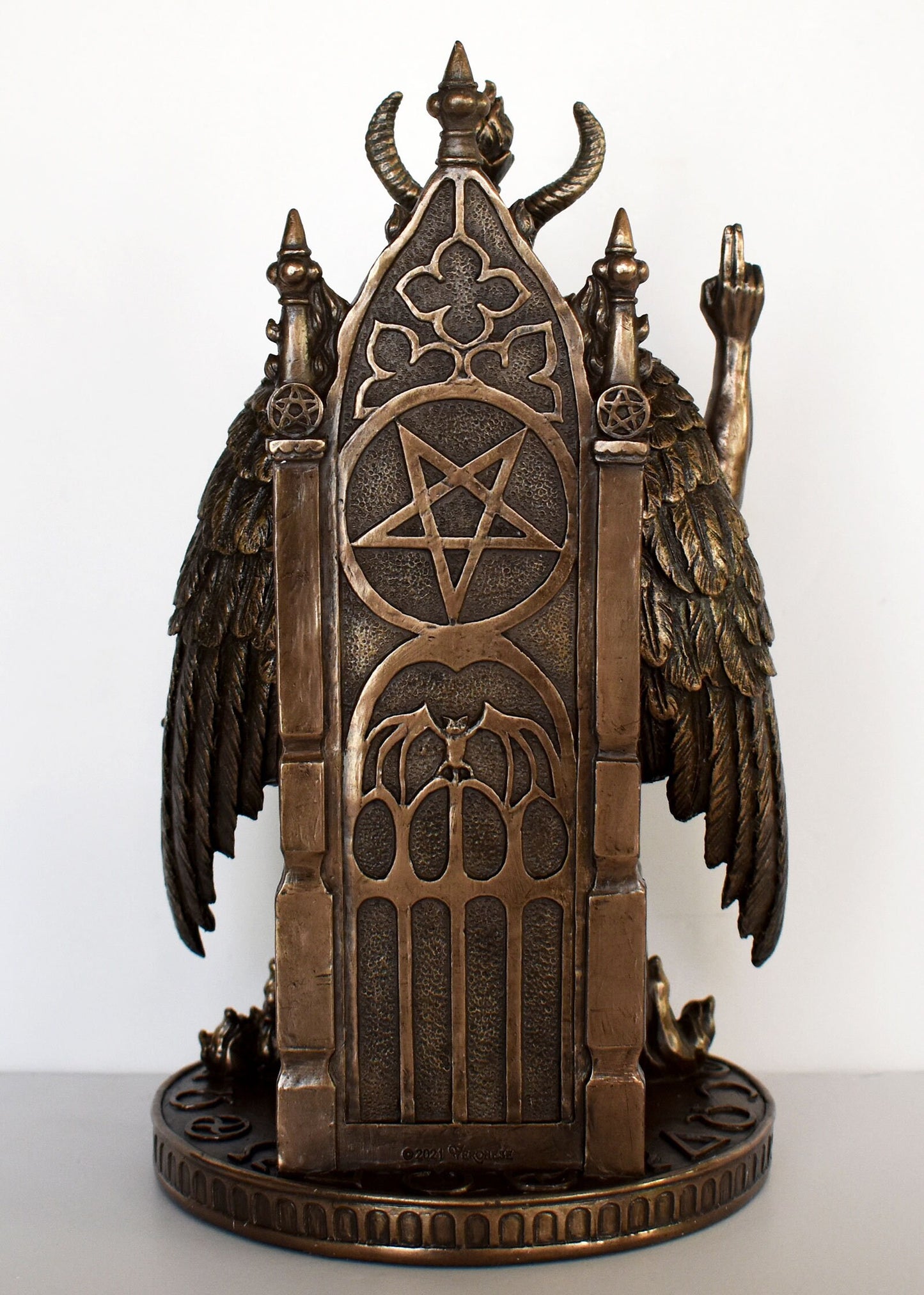Baphomet - Deity worshipped by the Knights Templar and into various Occult and Western Esoteric traditions - Cold Cast Bronze Resin