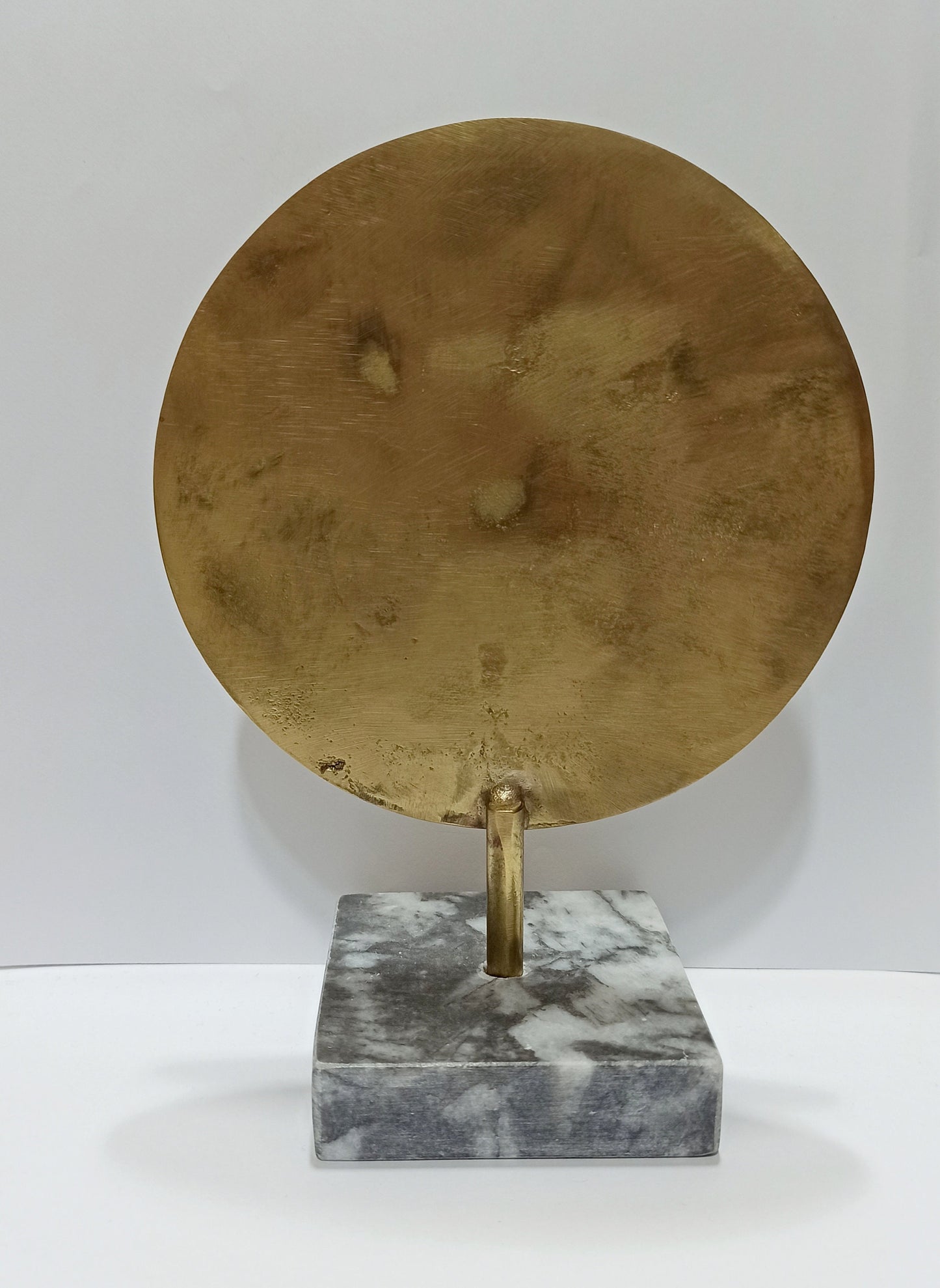 Vergina Sun - rayed solar Macedonian symbol - Alexander the Great - marble base - pure Bronze Sculpture