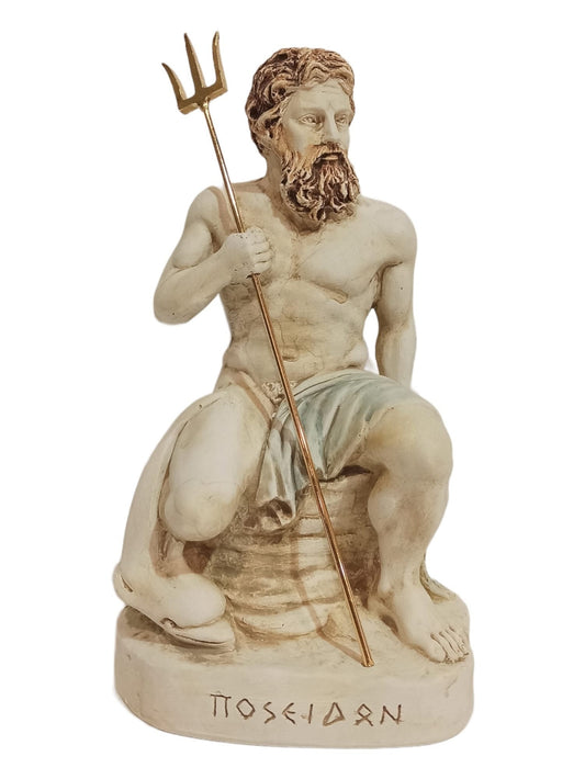 Poseidon Neptune - Greek Roman God of the Sea, Storms, Earthquakes and Horses - Protector of Seafarers - Casting Stone