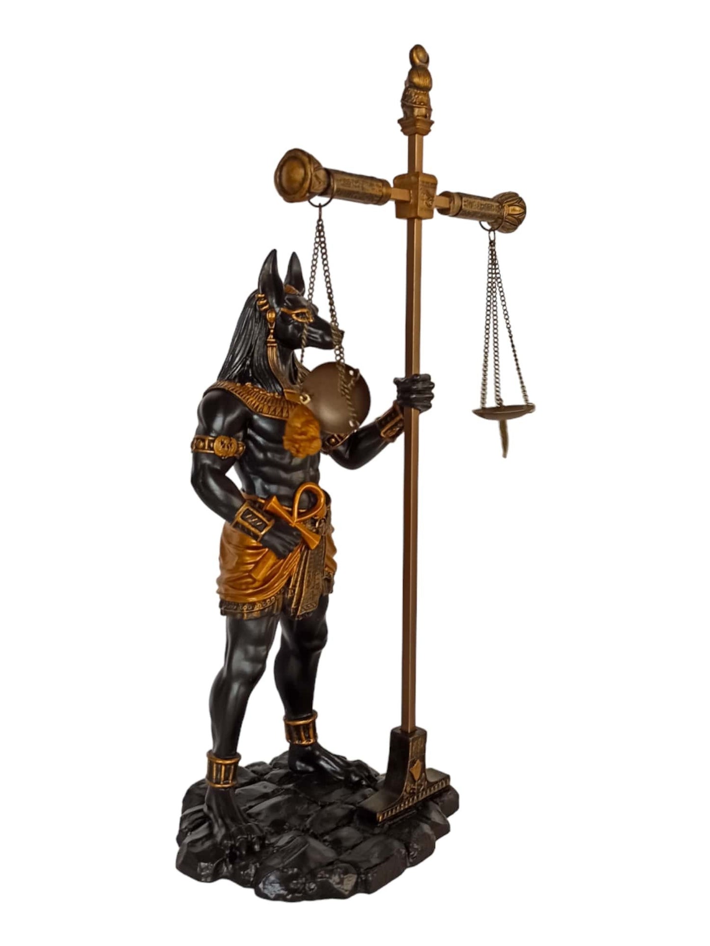 Anubis - The God of Funerary Rites, Protector of Graves, and Guide to the Underworld, in Ancient Egyptian Religion - Cold Cast polyResin