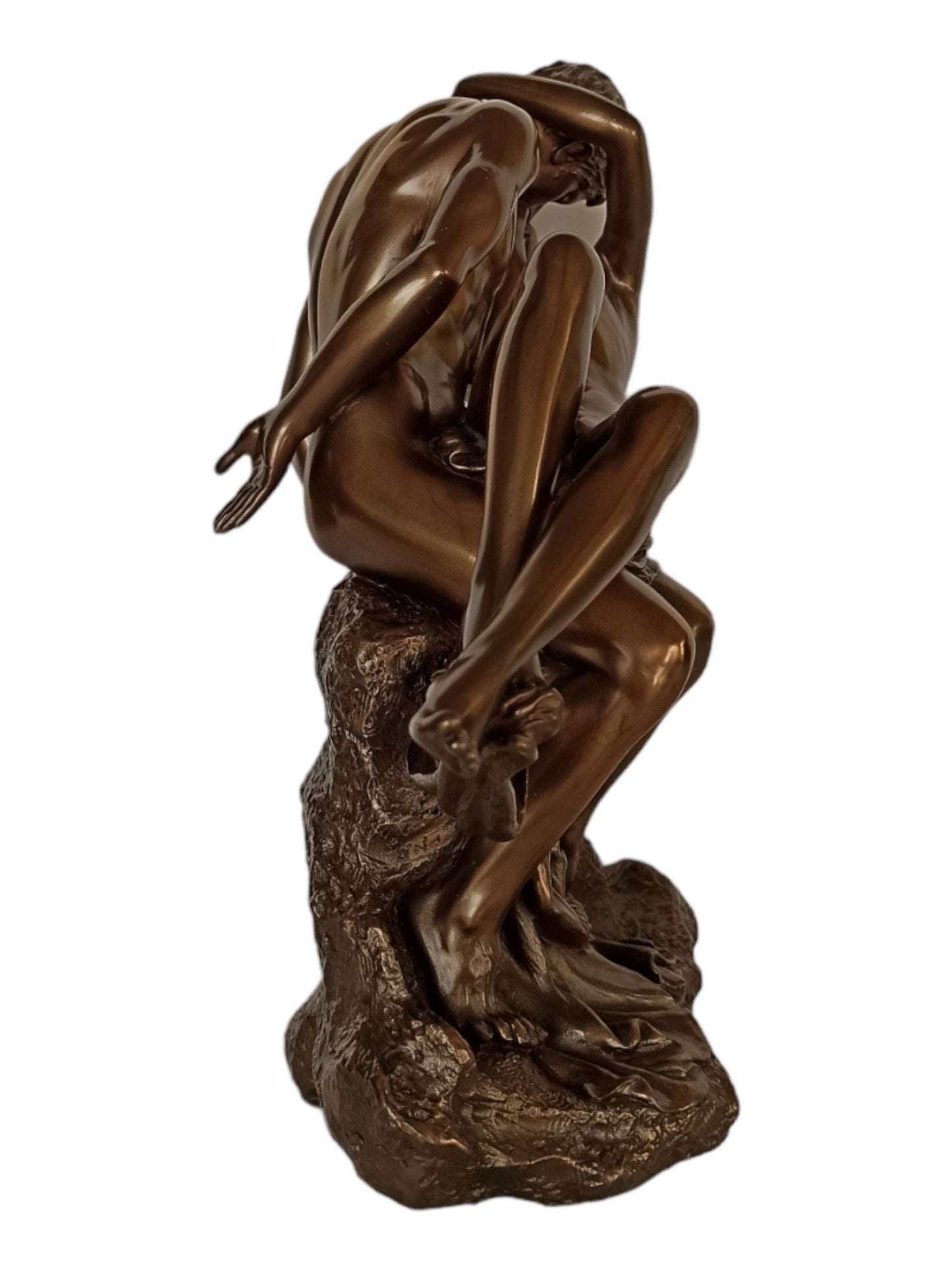 Couple Kissing - The ultimate expression of Love - Indicates Affection and Intimacy between two people - Cold Cast Bronze Resin