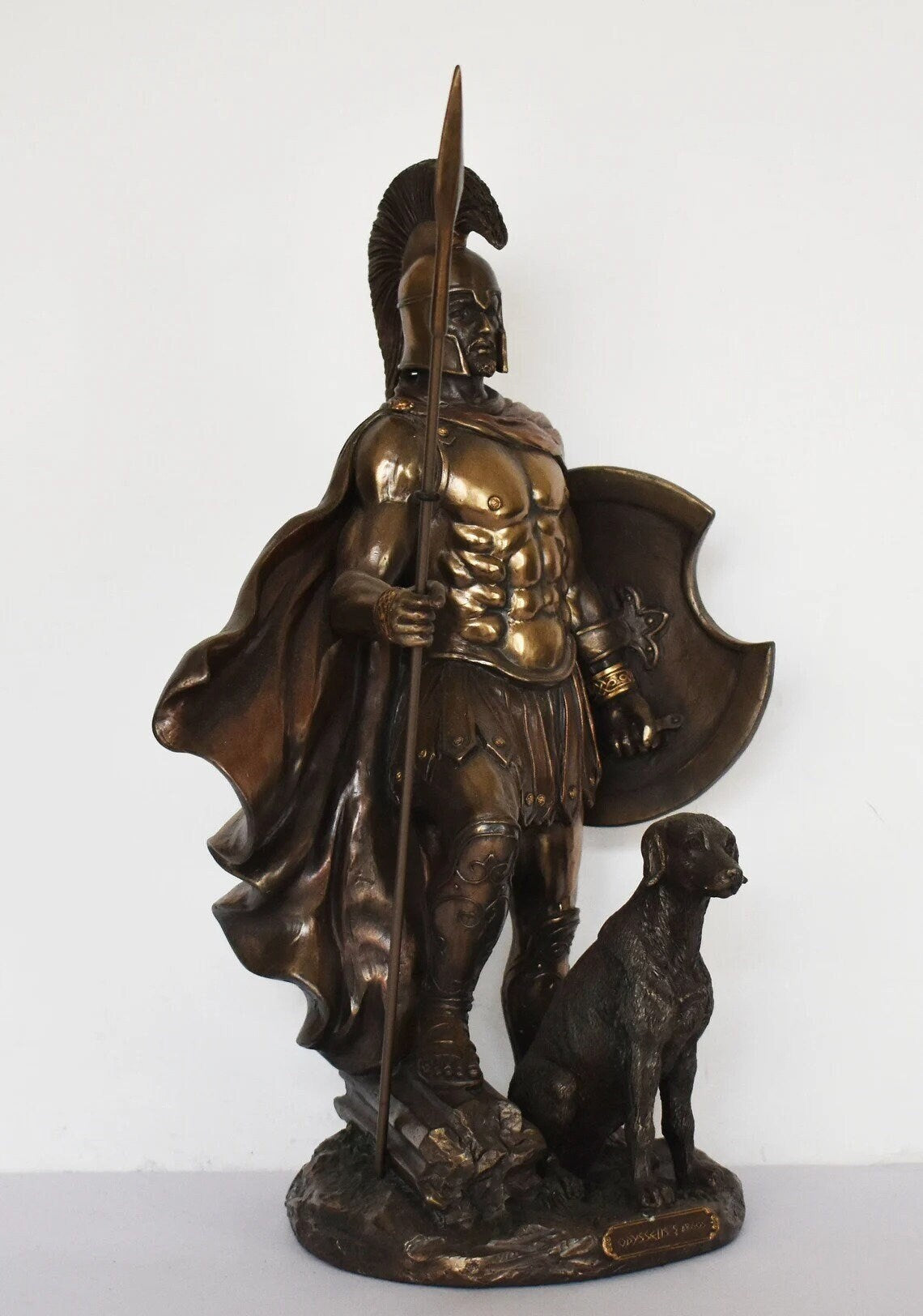 Odysseus - King of Ithaca - Hero of Homer's Iliad, Odyssey - Intellectual Brilliance, Guile and Versatility - Cold Cast Bronze Resin