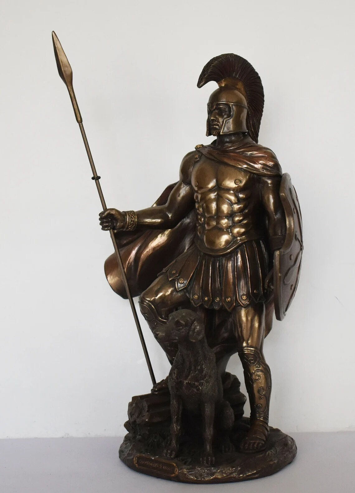 Odysseus - King of Ithaca - Hero of Homer's Iliad, Odyssey - Intellectual Brilliance, Guile and Versatility - Cold Cast Bronze Resin