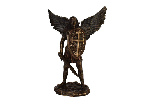 Archangel Michael - Leader of God's Armies against Satan's Forces - Cold Cast Bronze Resin