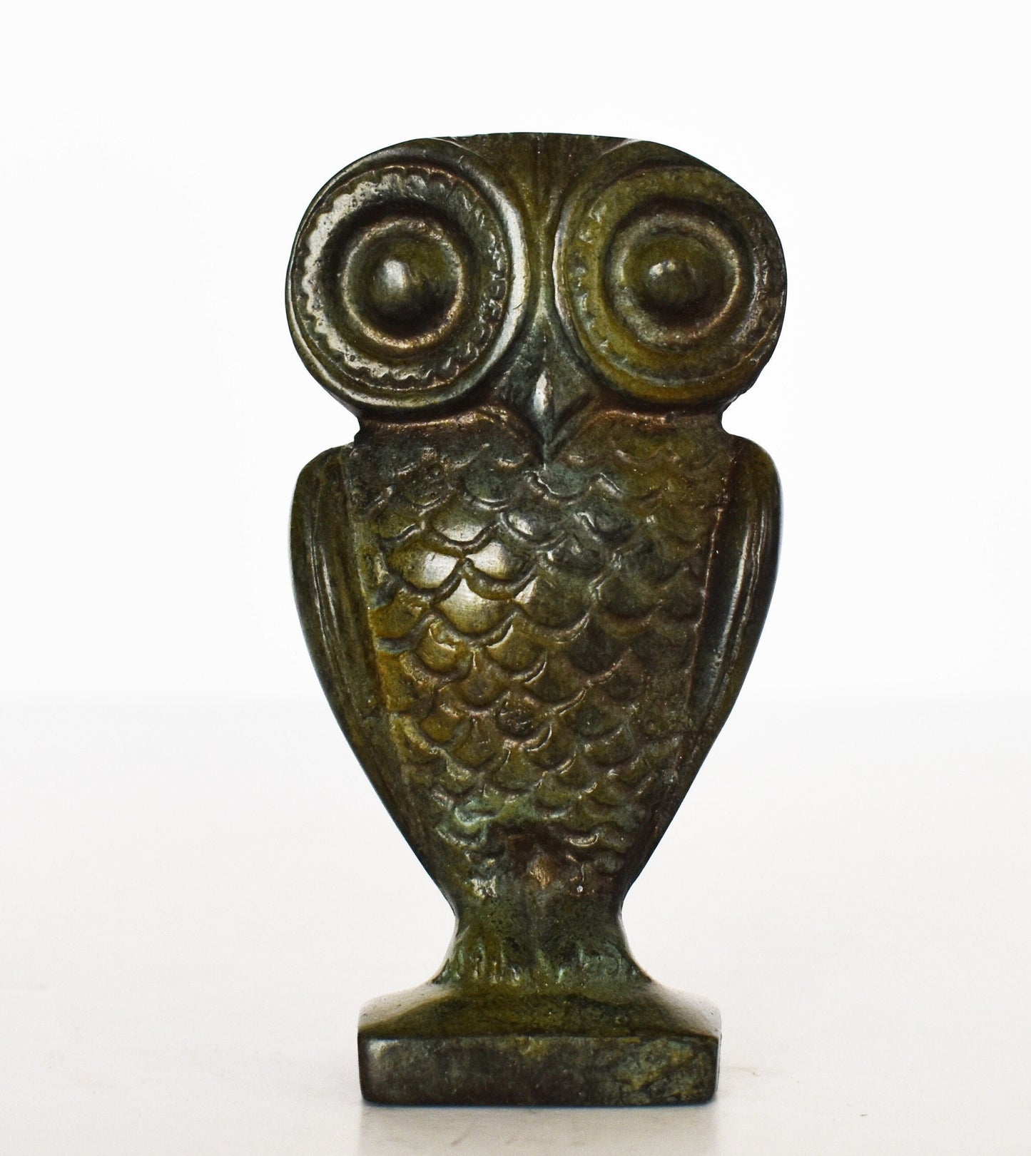 Owl of Wisdom and Intelligence - Symbol of Goddess Athena Minerva - Ancient Greece - Museum Replica - Pure Bronze  Statue