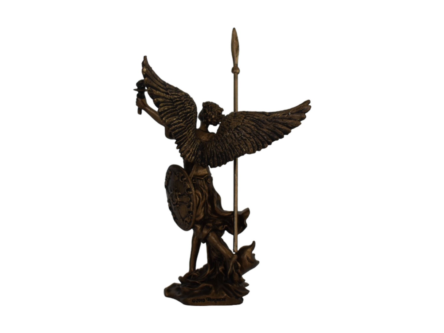Uriel - Master of Knowledge - Archangel of Wisdom - Stands at the Gate of Eden with a fiery Sword - Cold Cast Bronze Resin