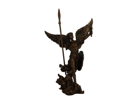 Uriel - Master of Knowledge - Archangel of Wisdom - Stands at the Gate of Eden with a fiery Sword - Cold Cast Bronze Resin