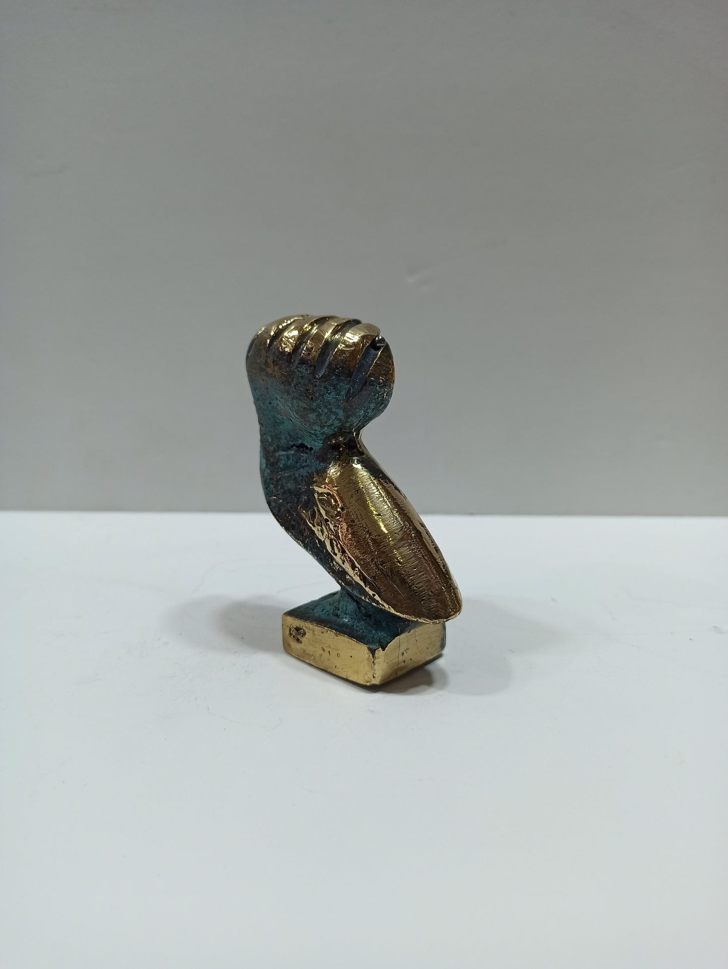 Owl of Wisdom and Intelligence - Symbol of Goddess Athena Minerva - her favourite feathered creature - Ancient Greece - pure bronze statue