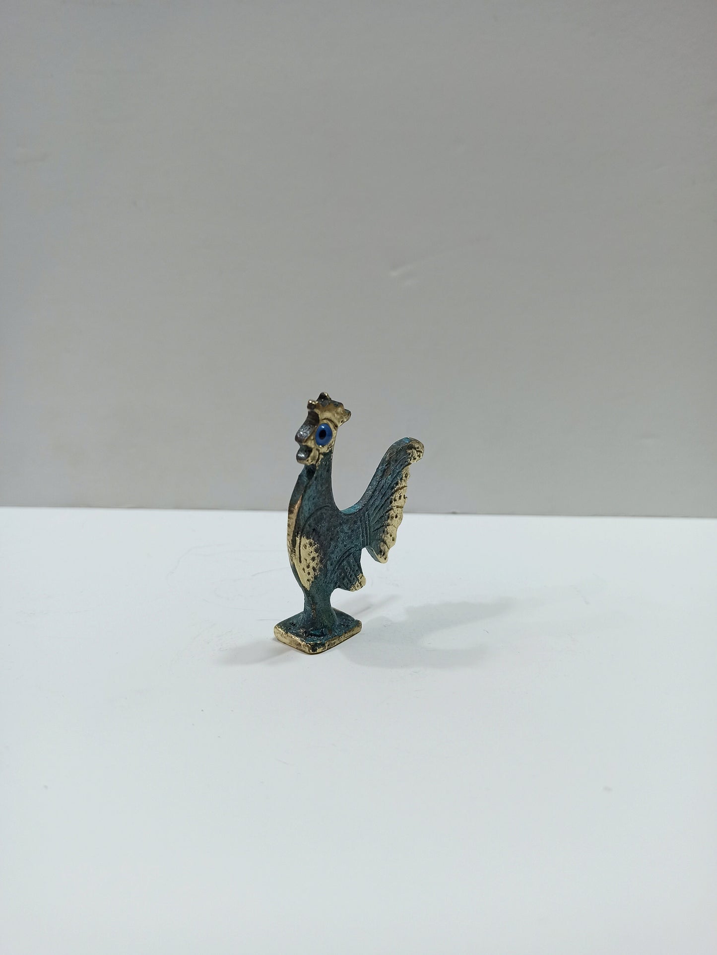 Rooster - Universal Solar Emblem - Symbol of Resurrection, Insolence, Inordinate Desire and Self-Confidence - Miniature - pure bronze