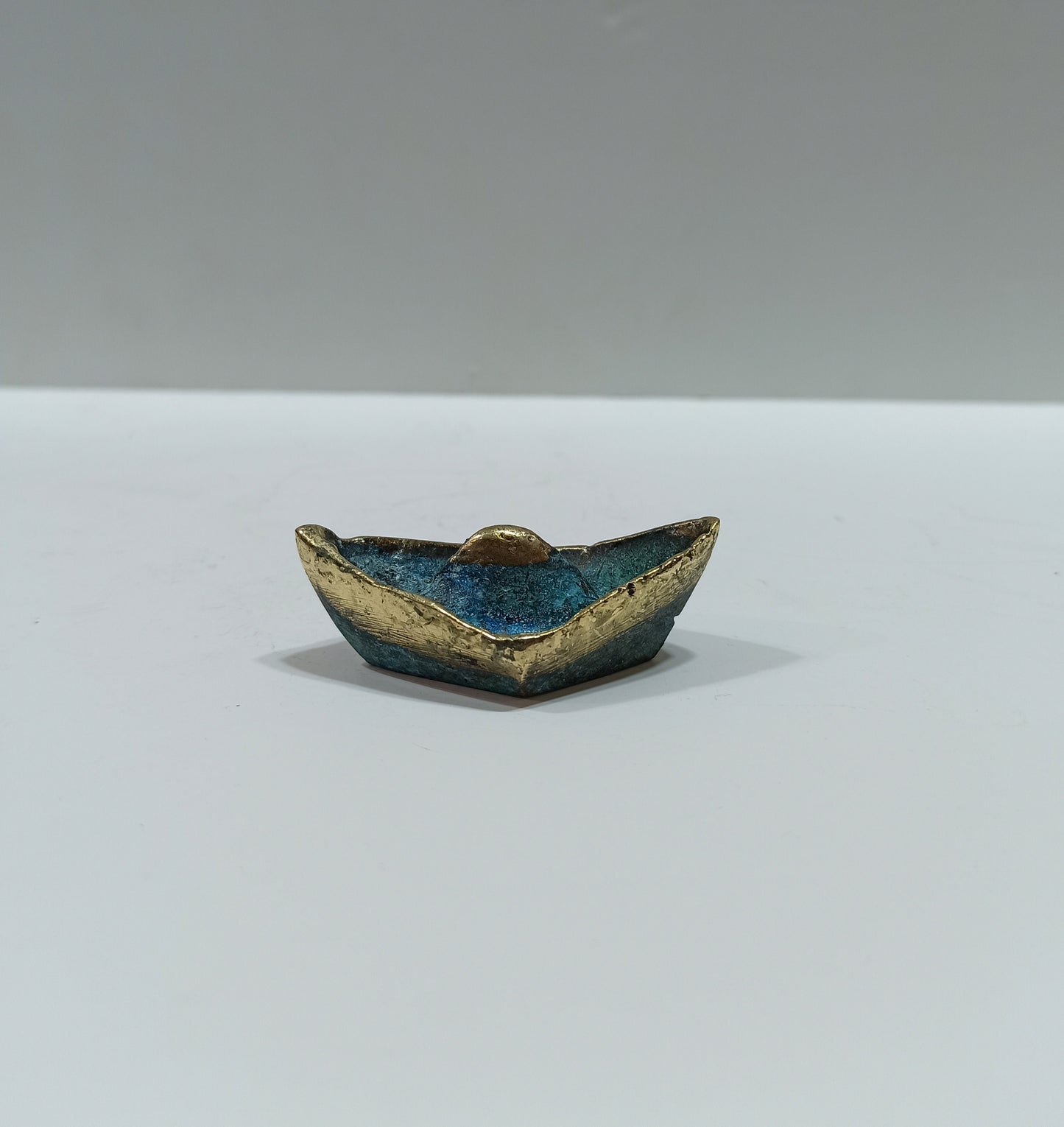 Traditional Greek Boat - Varka - Passenger and Fishing Vessel - pure Bronze Sculpture