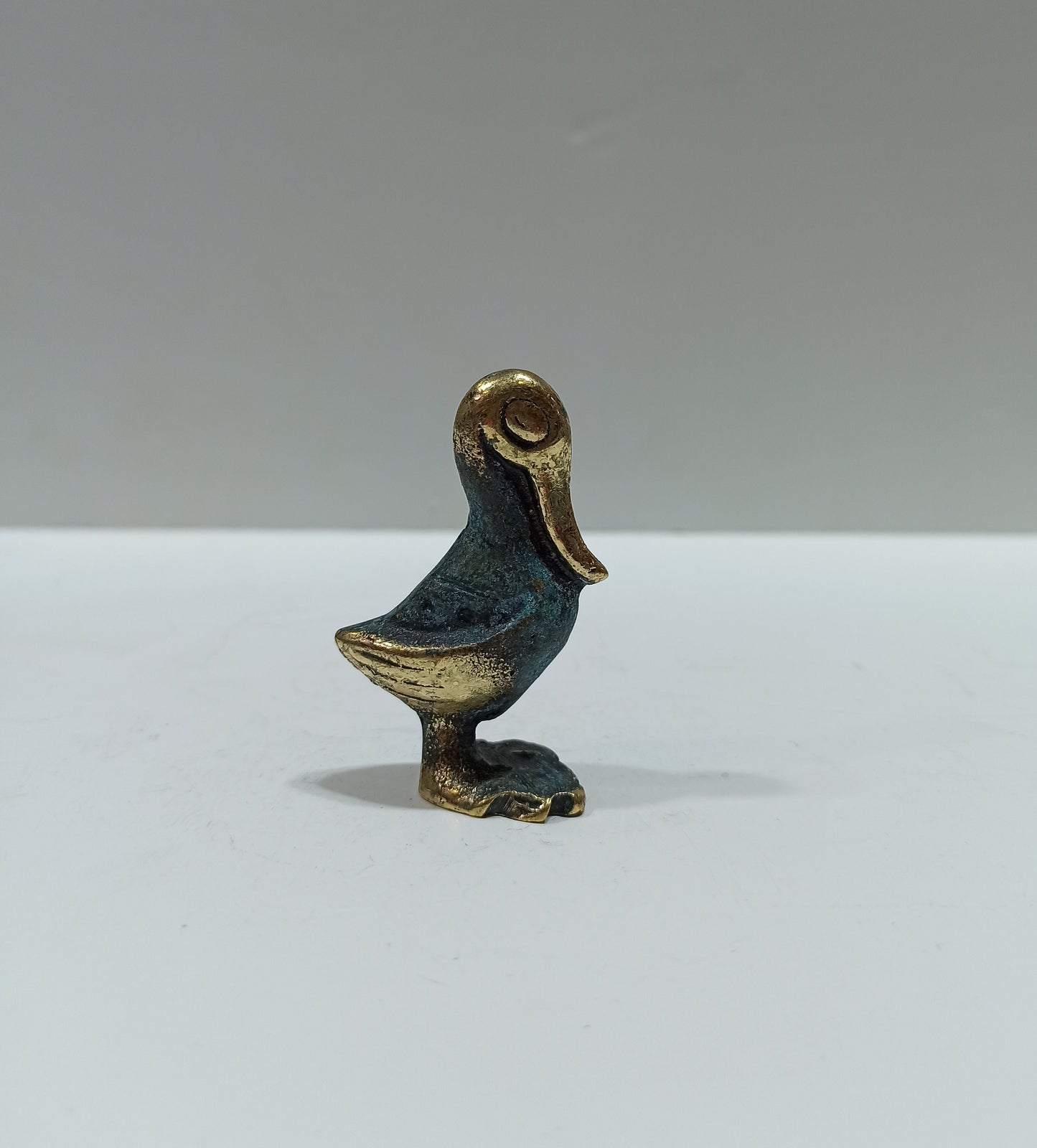 Duck - Symbol of happiness, good luck, nurturing and bonding, emotional stability - Miniature - pure bronze statue