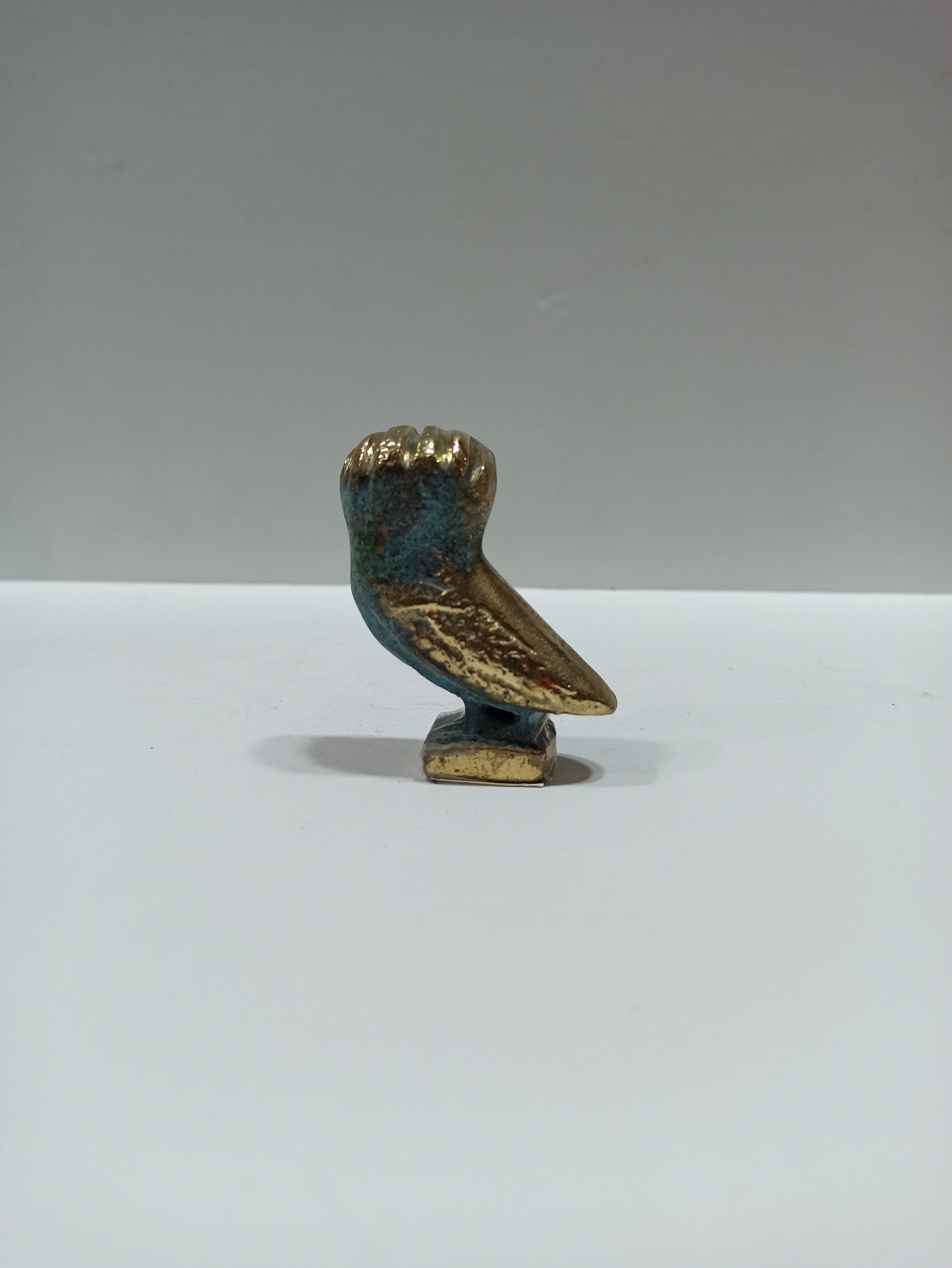 Athenian Owl of Wisdom and Intelligence - Symbol of Goddess Athena Minerva - Ancient Greece - pure bronze statue