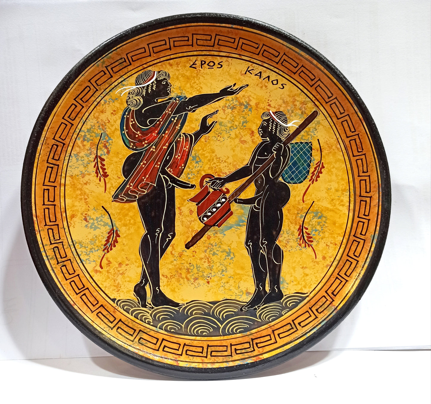 Homoerotic Scene between Two Males - Athens, 500 BC - I fell in love the way you fall asleep: slowly, and then all at once - Handmade