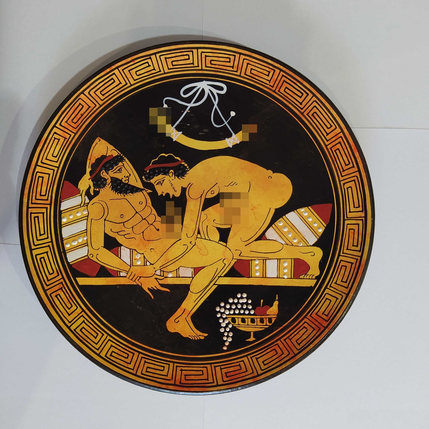 Homoerotic Scene between Two Males - Athens, 450 BC - Passion makes the world go 'round. Love just makes it a safer place - Handmade